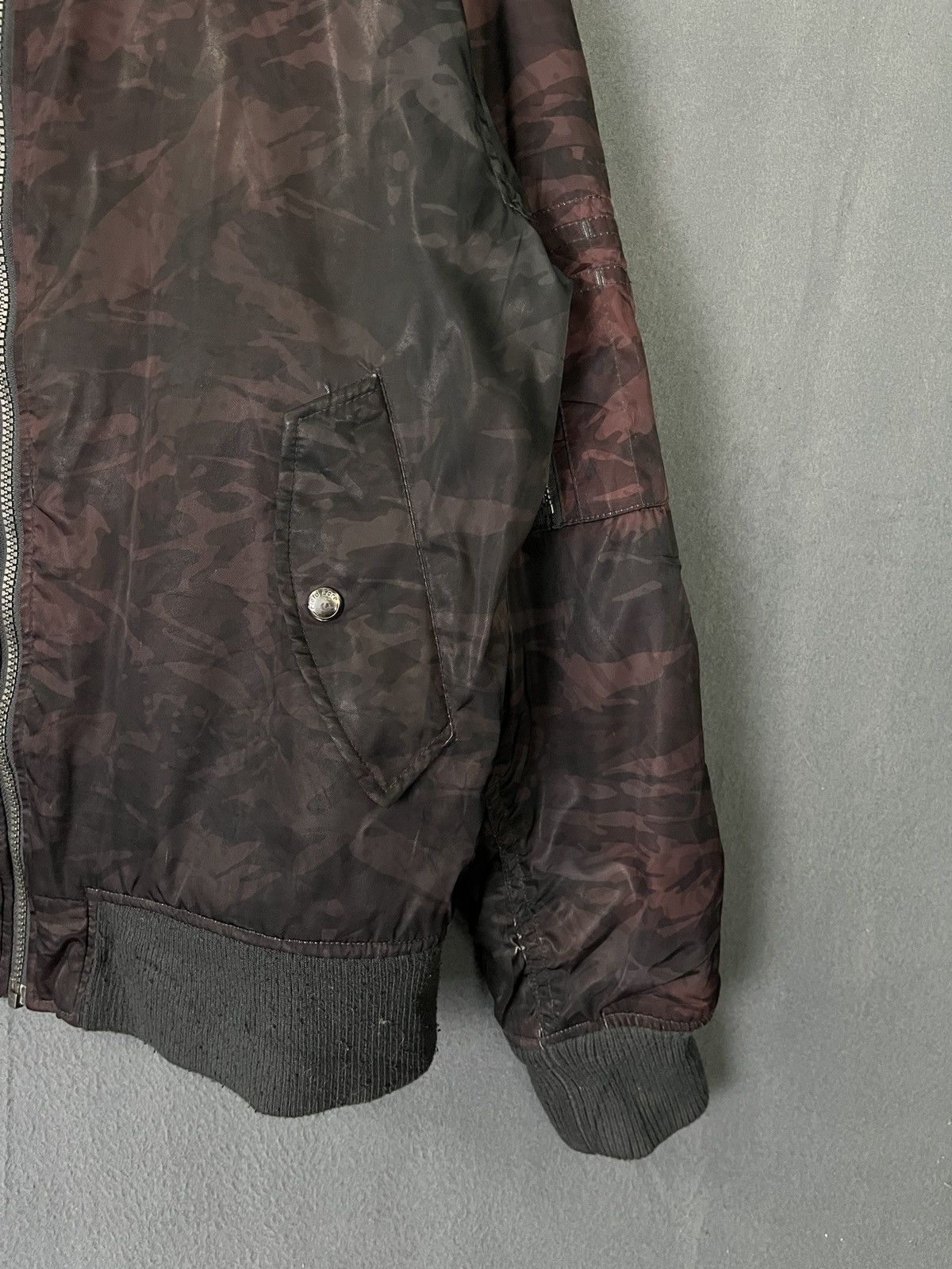 Japanese Brand Heat Assist Red Camouflage Army Stripes Bomber Jacket Size US L / EU 52-54 / 3 - 5 Thumbnail