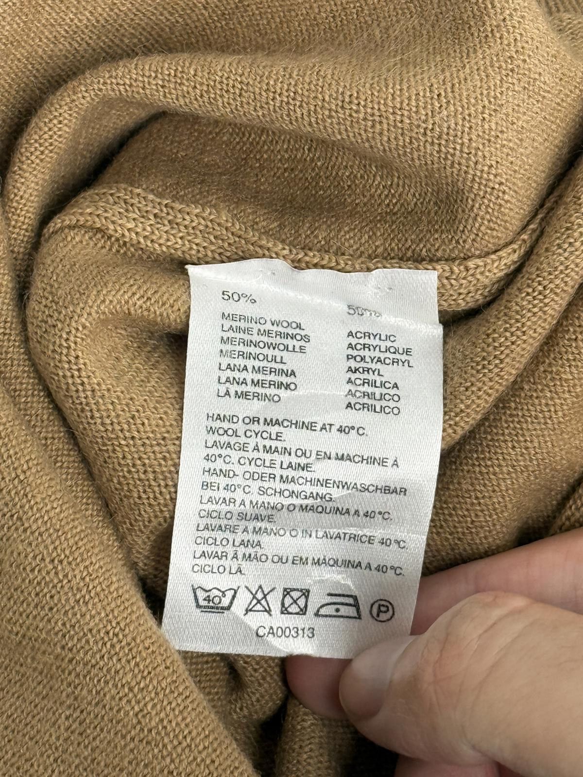 Wolsey Beige Tan Sweater Wolsey Limited Leicester Merino Wool XXXL Size US XXL / EU 58 / 5 - 3 Thumbnail