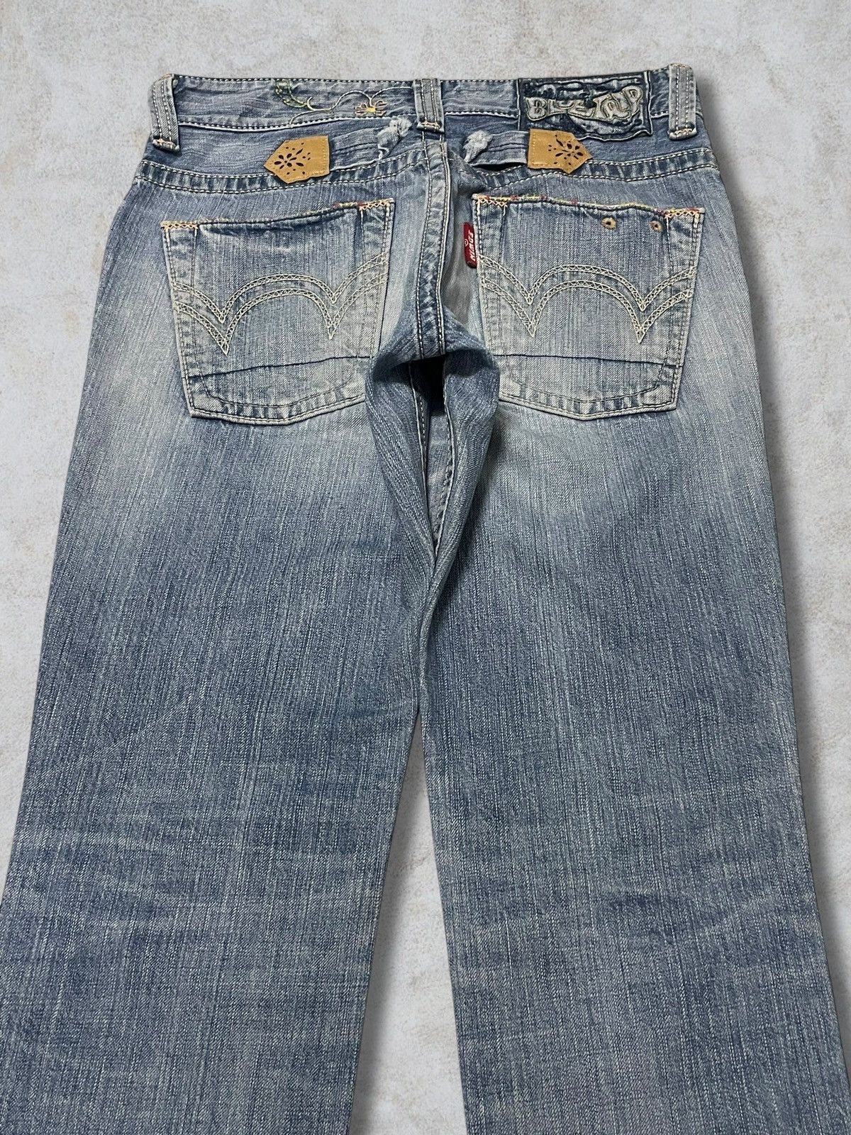 Edwin Vintage Edwin Blue Trip Tripping Multicolour Liner Wash Jean Size 31" - 6 Thumbnail