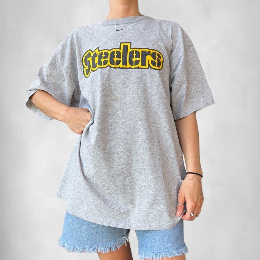 Nike Vintage 90s Nike Steelers Tee Size US XL / EU 56 / 4 - 1 Thumbnail