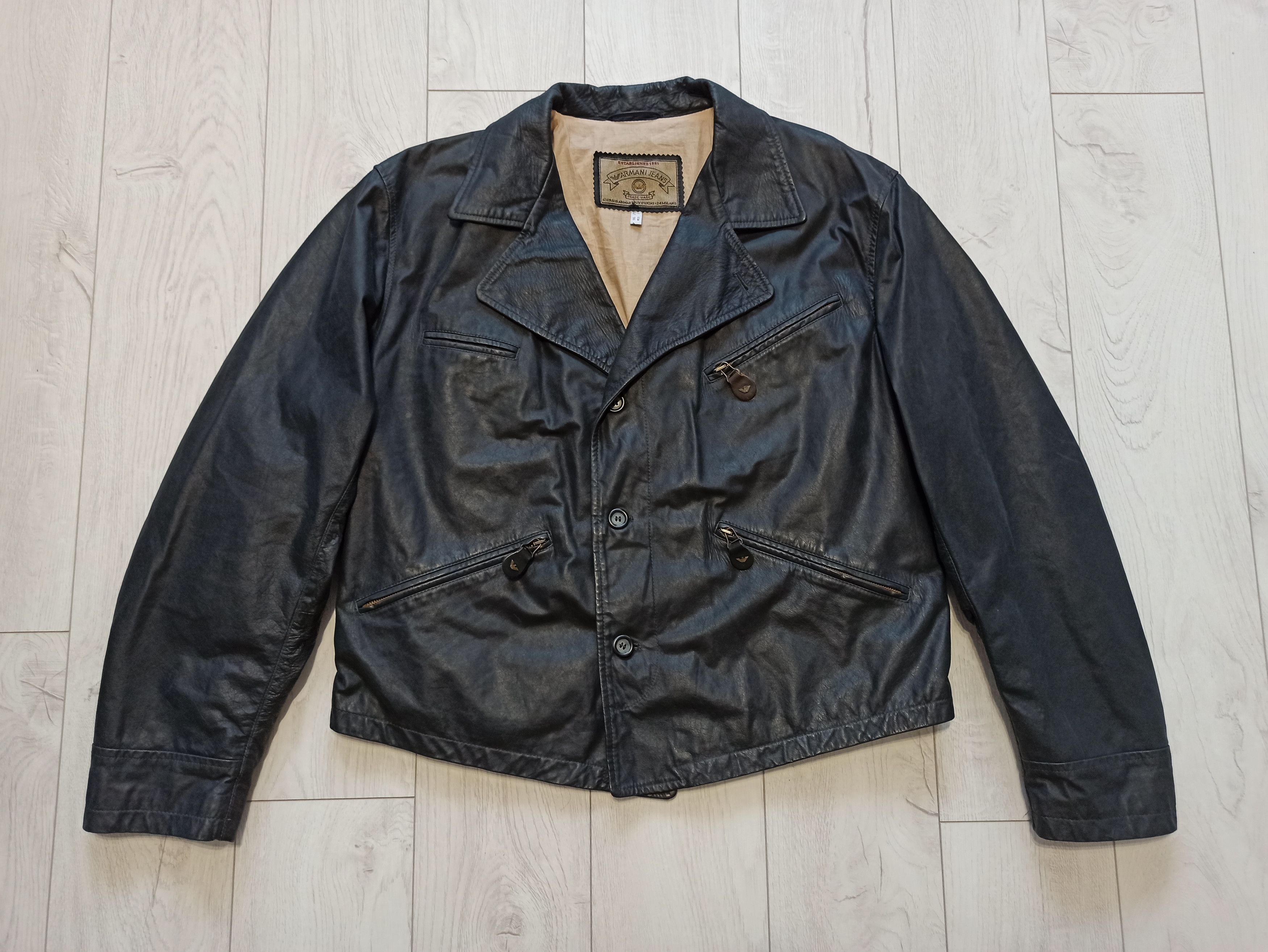 Armani × Giorgio Armani × Vintage Armani Vintage Leather