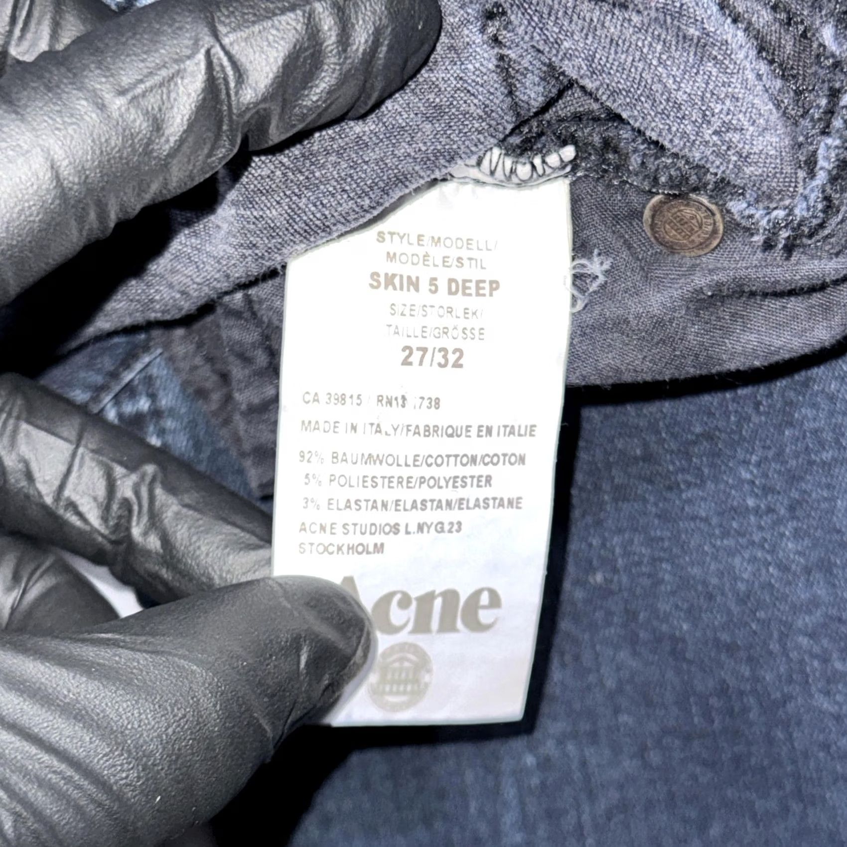 Acne Studios Acne Studios Jeans Women 27/32 Skinny Denim Blue 5 Pocket Stretch Italy Size 27" / US 4 / IT 40 - 5 Thumbnail
