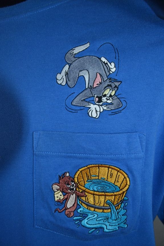 Cartoon Network × Vintage × Warner Bros Vintage 90s Tom & Jerry Hanna Barbera Embroidered tee L Size US L / EU 52-54 / 3 - 3 Thumbnail
