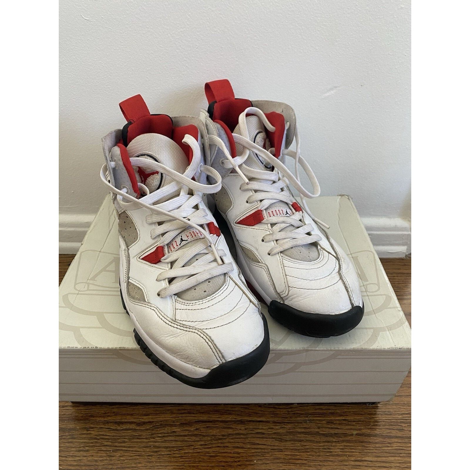 Nike Nike Air Jordan Jumpman Two Trey Shoes White Red Size US 11 / EU 44 - 2 Thumbnail