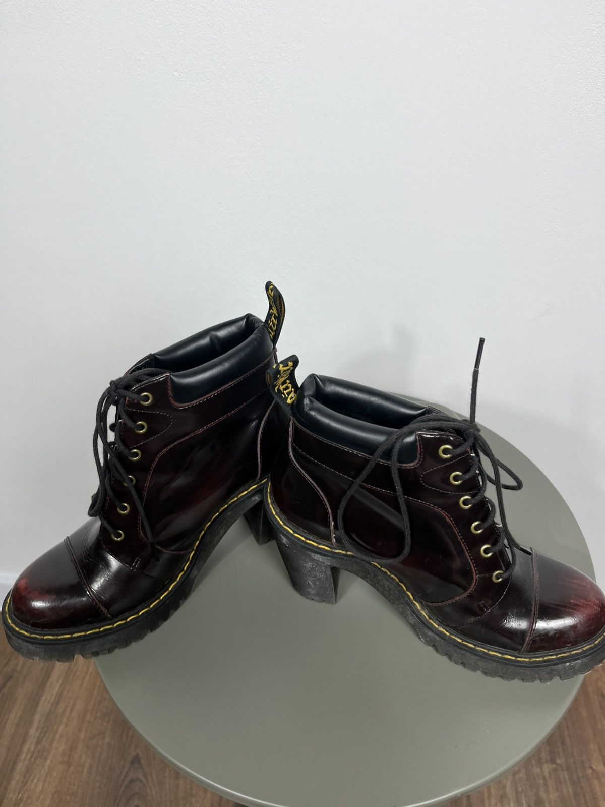 Dr. Martens Dr. Martens Averil Heeled Boots UK 4 EU 37 US 6 Burgundy Size US 6 / IT 36 - 12 Thumbnail