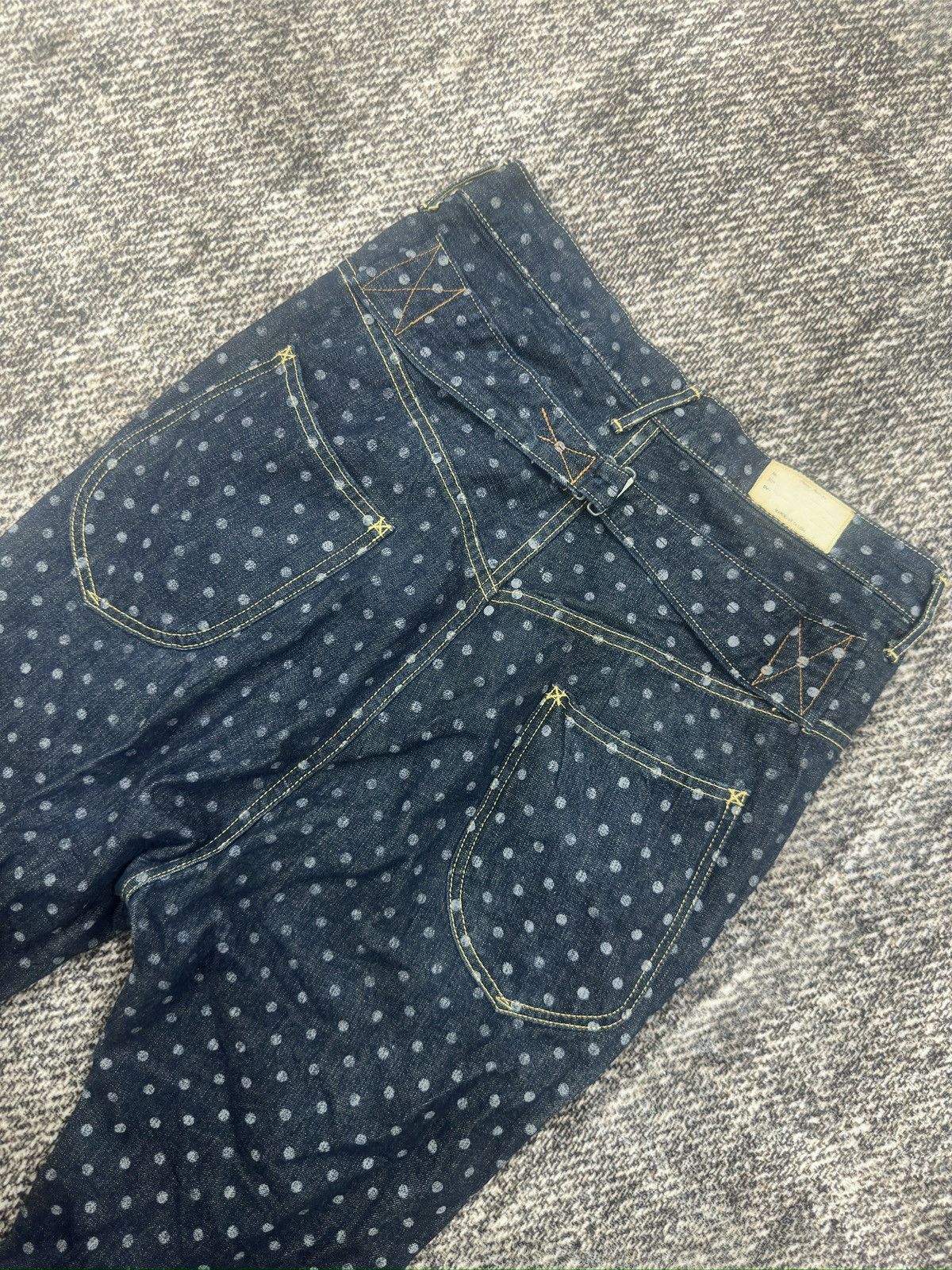 If Six Was Nine × Kapital × Kapital Kountry Polkadot Cropped Denim Pant By Kapital Size US 29 - 9 Thumbnail