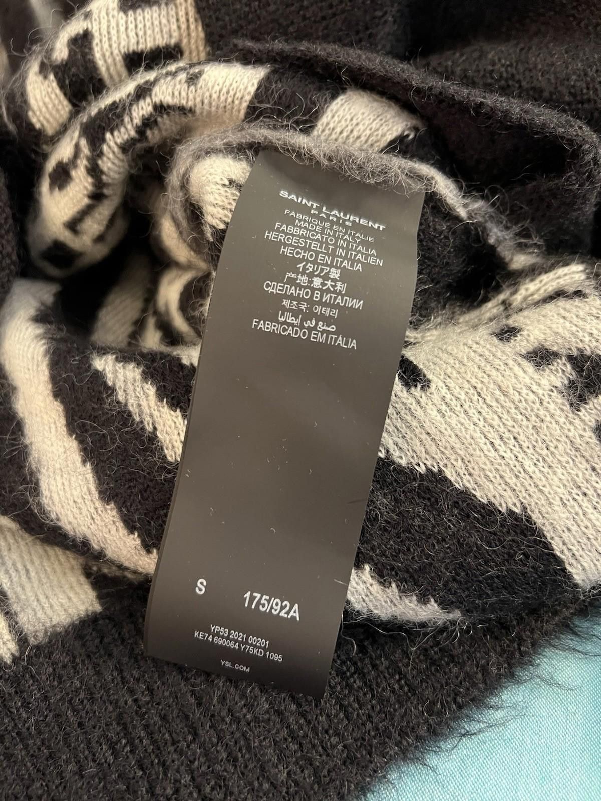 Saint Laurent Paris SAINT LAURENT PARIS Cardigan Skate Patchwork Knit Size US S / EU 44-46 / 1 - 10 Thumbnail