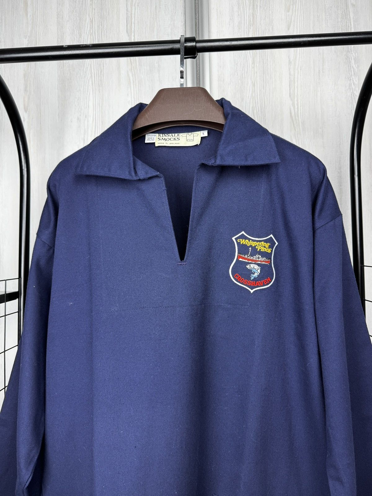 Other Vintage 70s 80s Kinsale Smocks Pullover Twill Fisherman Blue Size US L / EU 52-54 / 3 - 3 Thumbnail