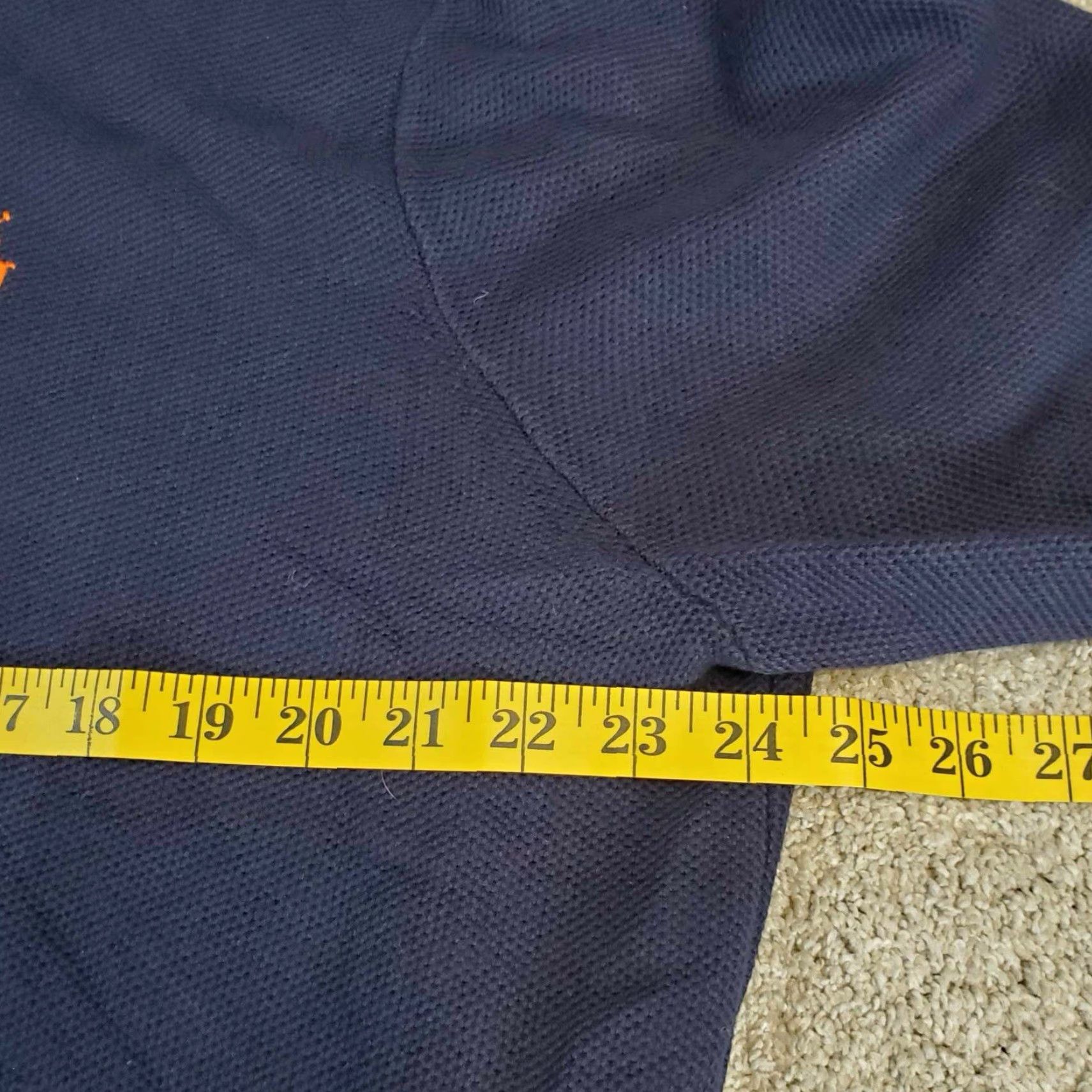 Ralph Lauren Polo Ralph Lauren Pima Sweater Mens 2XL Navy Blue Orange Pony 1/4 Zip XXL Knit Pullover Mock Neck Carded? Size US XXL / EU 58 / 5 - 6 Thumbnail