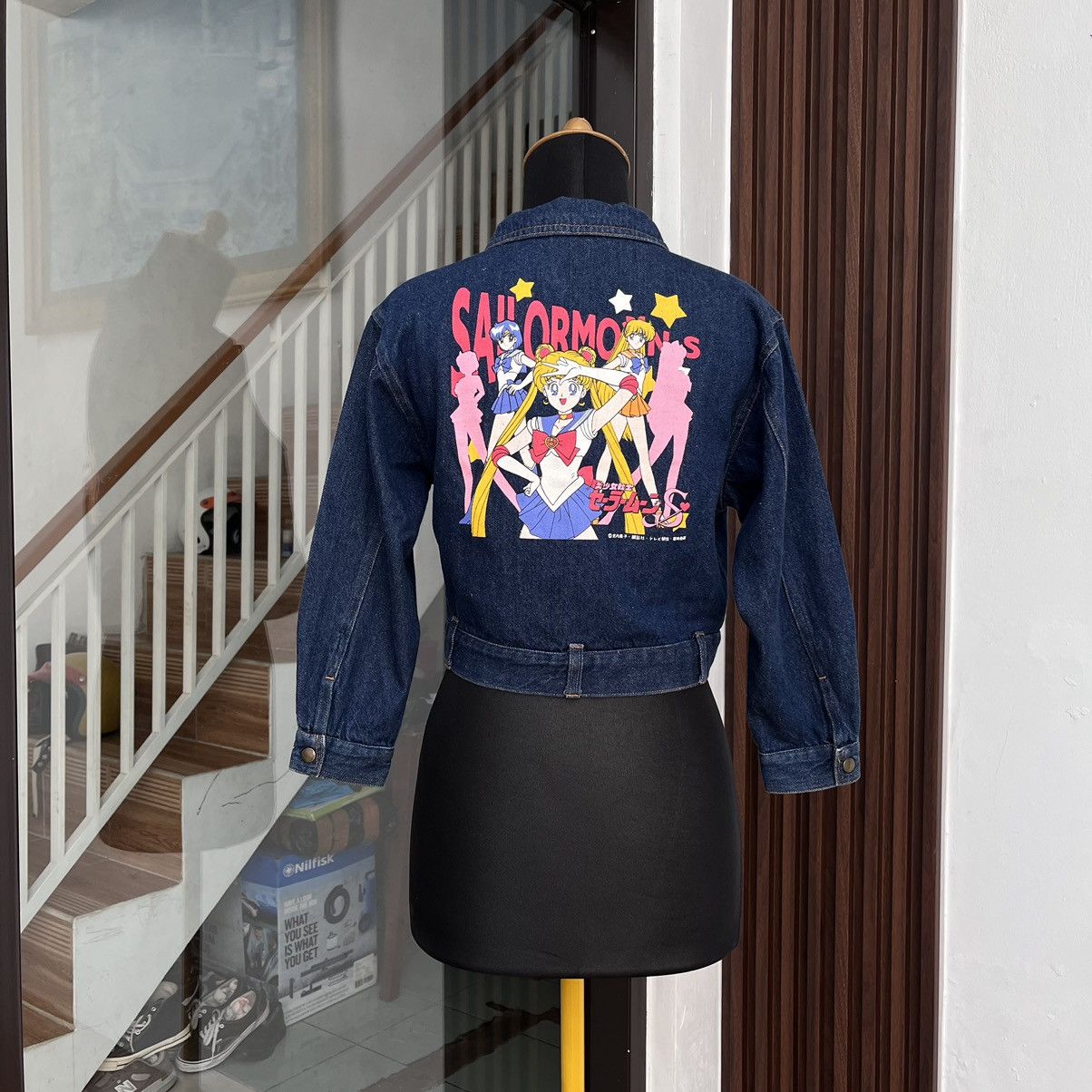 Japanese Brand Vintage Jacket Denime Croped Sailor Moon Bandai Japan Size XS / US 0-2 / IT 36-38 - 1 Thumbnail