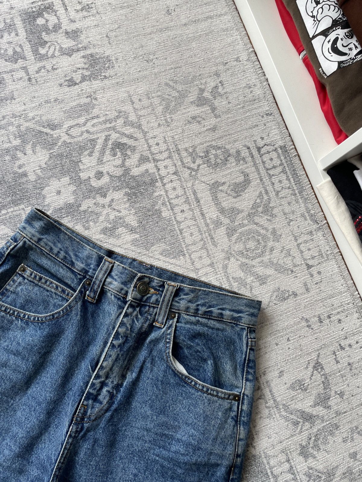 Vintage Vintage Baggy Jeans Faded Mud Washed Japanese Y2K Wide Hype Size US 30 / EU 46 - 6 Thumbnail