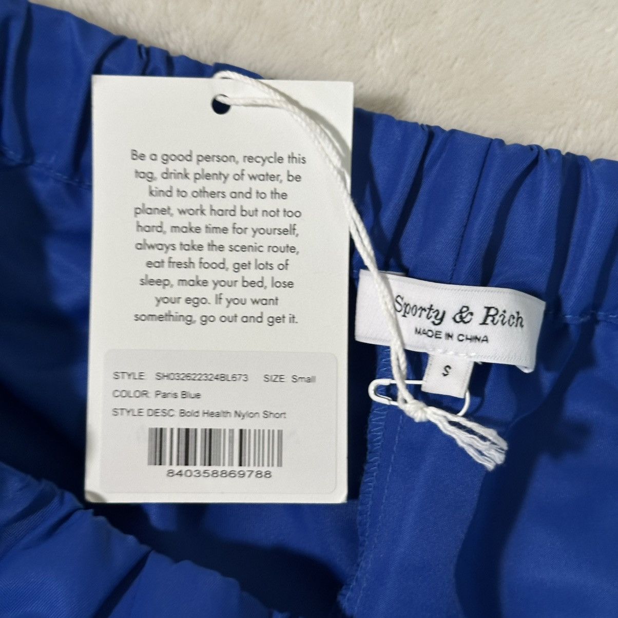 Sporty & Rich Sporty & Rich Bold Health Nylon Short Size US 28 / EU 44 - 4 Thumbnail