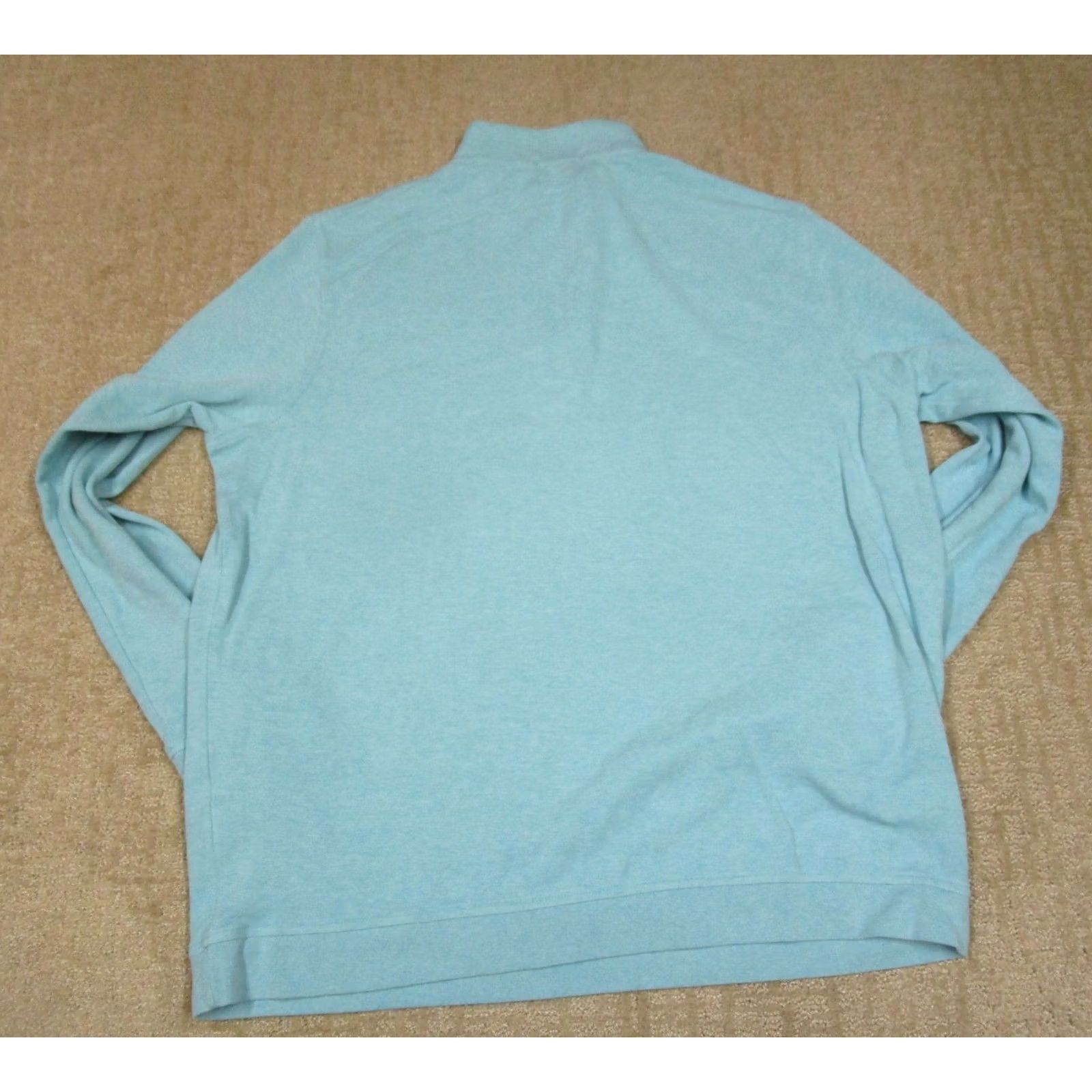 Peter Millar Peter Millar Pullover Men 2XL Blue Aqua Quarter Zip Lightweight Knit Sweater Size US XXL / EU 58 / 5 - 3 Thumbnail