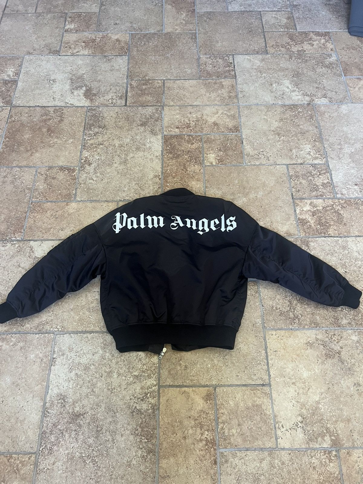 Palm Angels Palm Angels Black Bomber Jacket Size US L / EU 52-54 / 3 - 6 Thumbnail