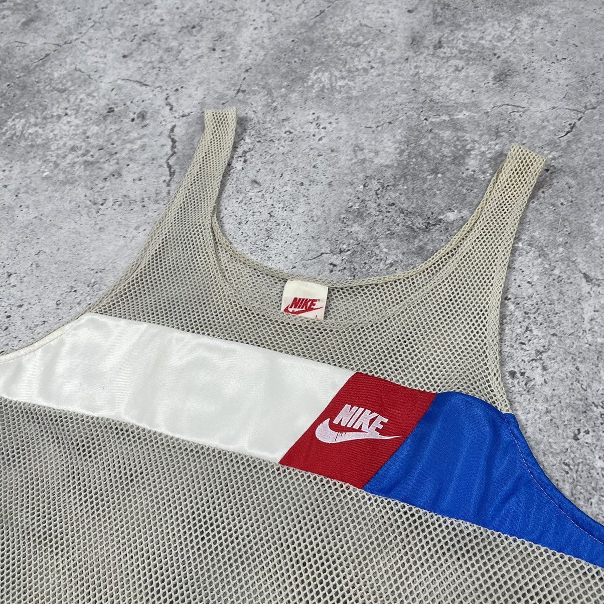 Nike × Vintage Vintage 80s Nike Mesh Tank Top Tee Size US L / EU 52-54 / 3 - 3 Thumbnail