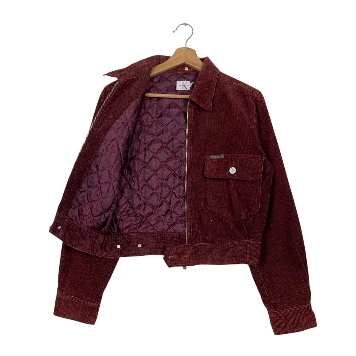Calvin Klein ☀️CK Jeans corduroy cropped zipper jacket Size US S / EU 44-46 / 1 - 1 Thumbnail