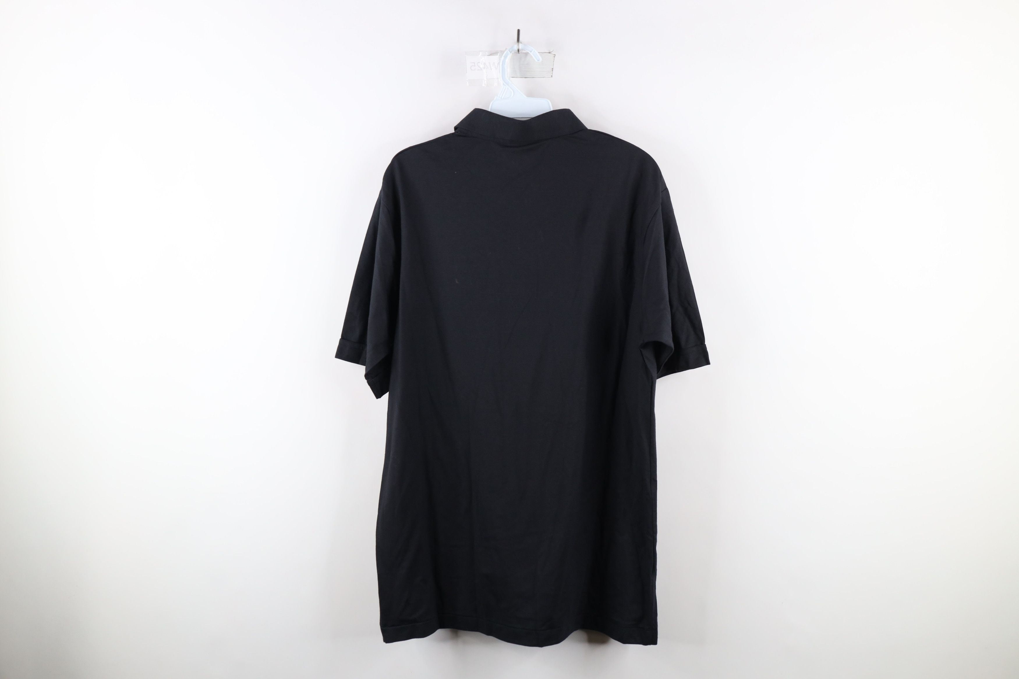 Vintage Deadstock Vintage 70s Streetwear Collared Polo Shirt Black Size US L / EU 52-54 / 3 - 7 Thumbnail