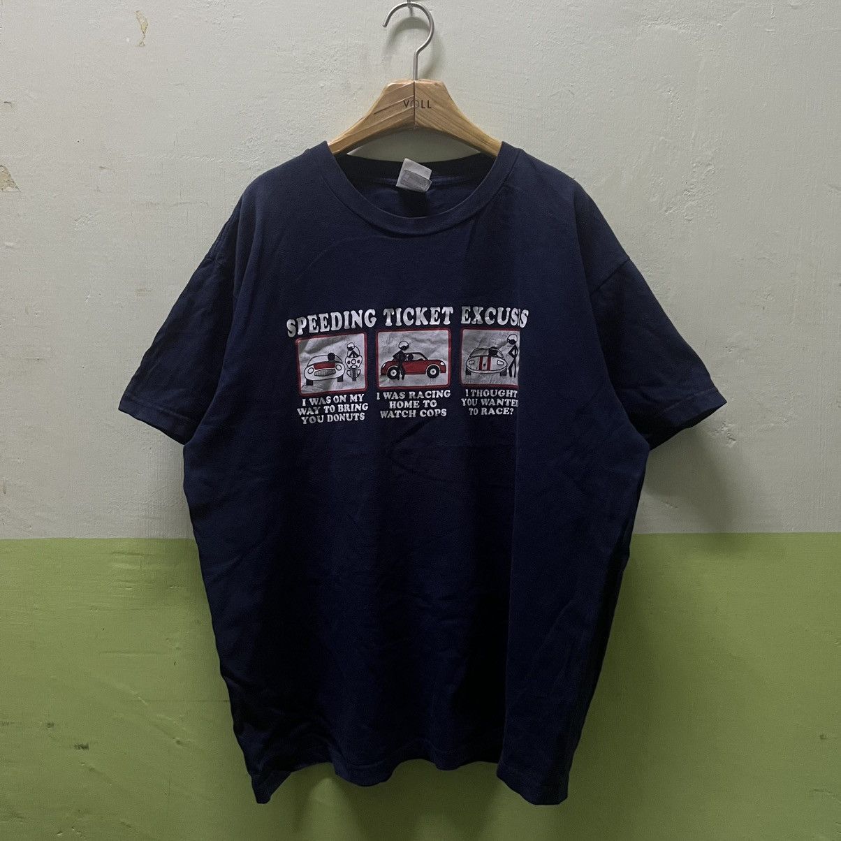 Arts & Science Rare Vintage Stickman Speeding Ticket Excuses Tees Size US XL / EU 56 / 4 - 1 Thumbnail