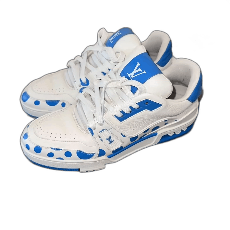 Louis Vuitton Blue Polka Dot Trainers Size