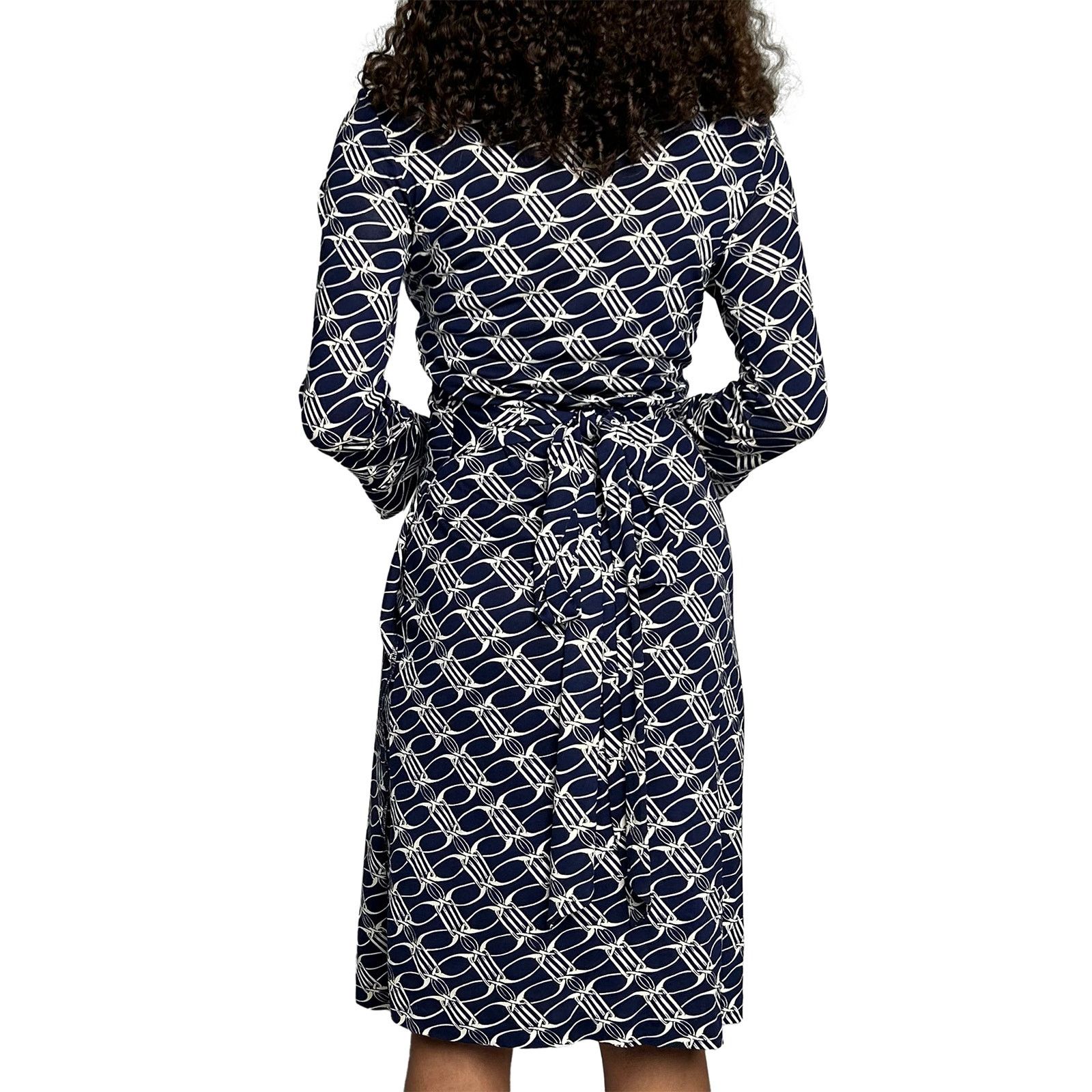Diane von Furstenberg Blue & White Wrap Dress | Grailed