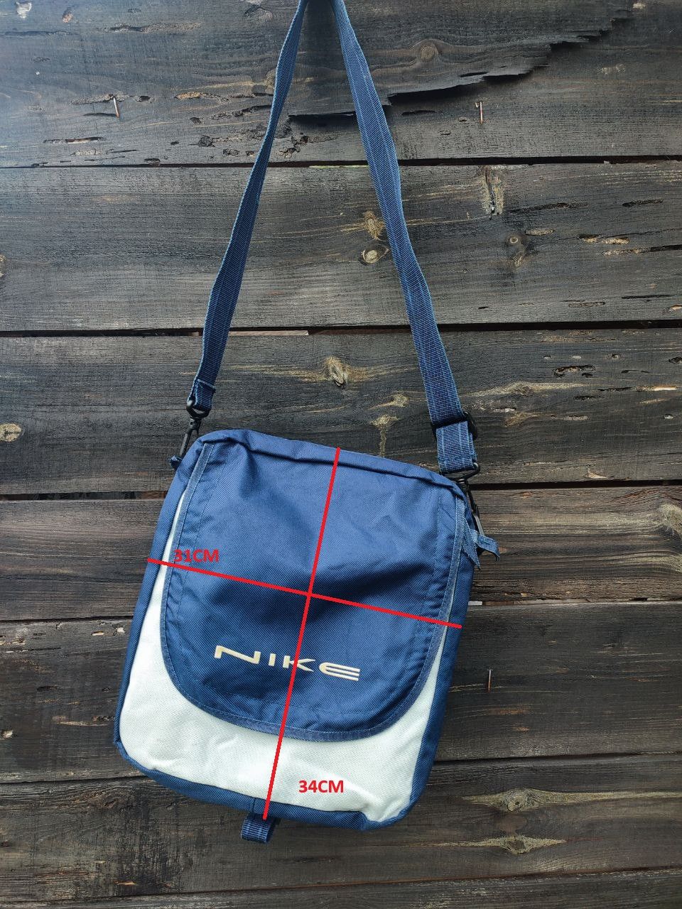 Nike Vintage Nike Y2K Messenger Bag - Navy Shoulder Crossbody Bag Size ONE SIZE - 15 Thumbnail