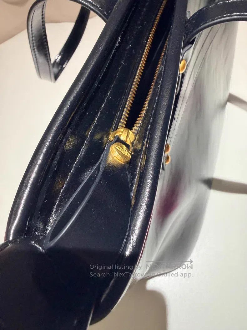 Vivienne Westwood Vivienne Westwood size os Black leather tote bag Size ONE SIZE - 5 Thumbnail