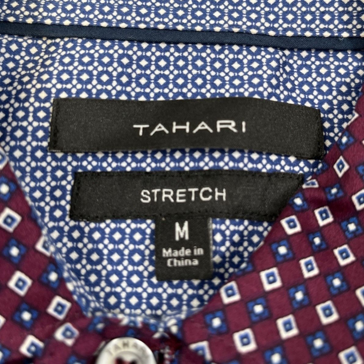 Other Tahari Men's Burgundy Stretch Shirt/Button Up Sz M SKU 4068 Size US M / EU 48-50 / 2 - 4 Thumbnail