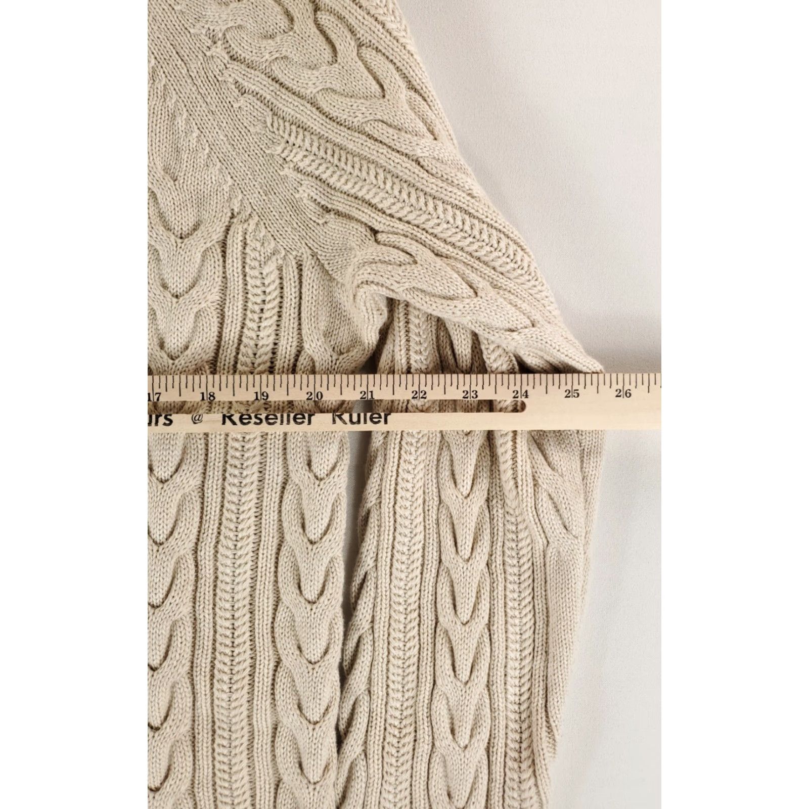 Brooks Brothers Brooks Brothers Sweater Cable Knit Chunky Supima Cotton Cream White Mens XL Pullover Mens XL White Cable-Knit Pullover Brooks Brothers Size US XL / EU 56 / 4 - 4 Thumbnail