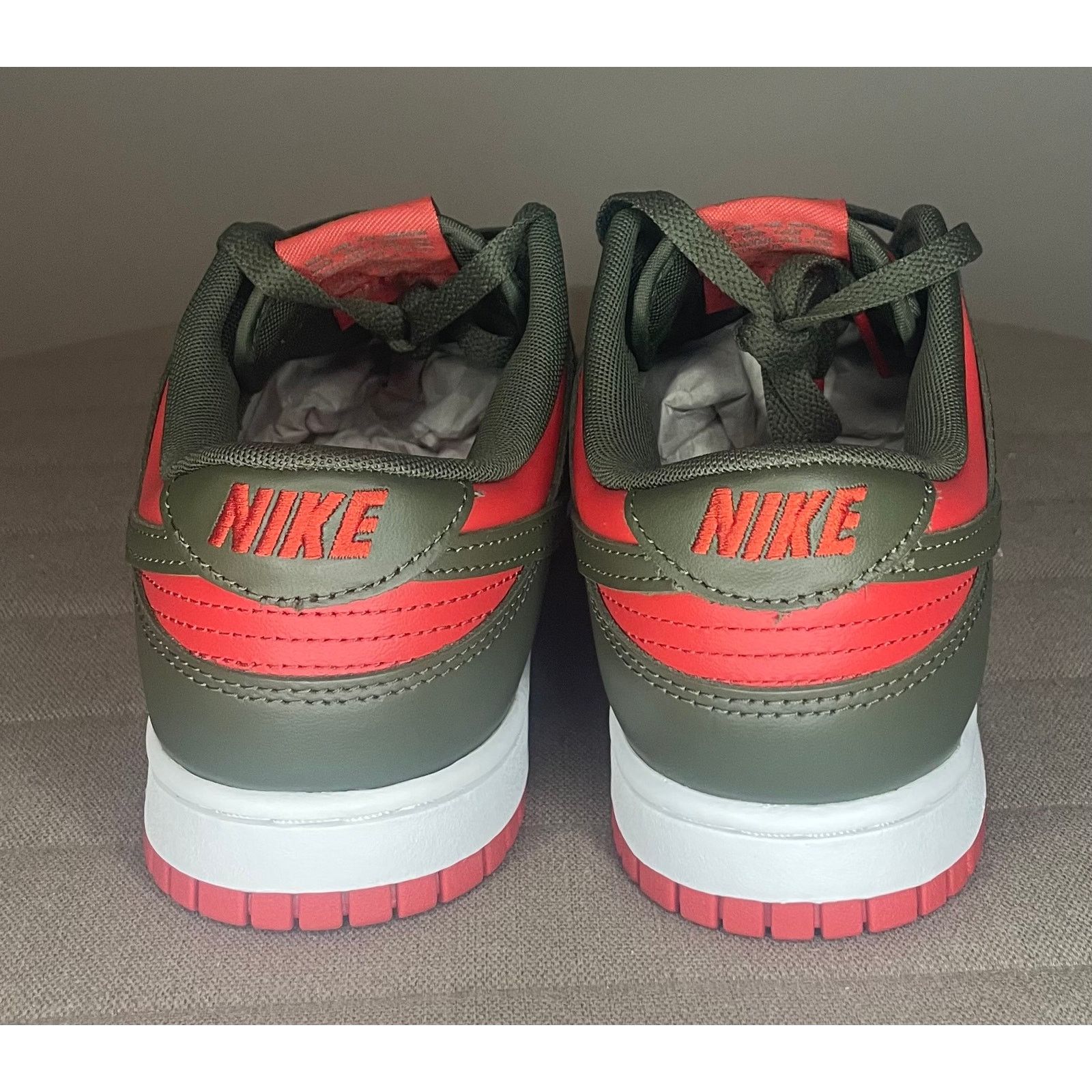 Nike Nike Dunk Low Retro Mystic Red Cargo Khaki - Size 8.5 Men's Size US 8.5 / EU 41-42 - 5 Thumbnail