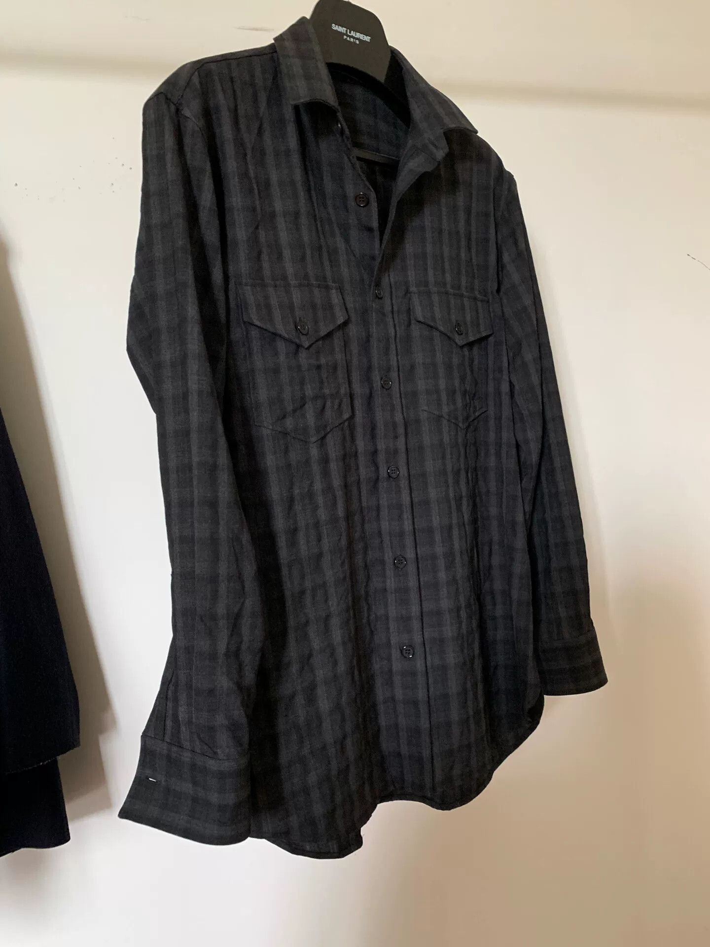 Saint Laurent Paris saint laurent oversized wool plaid shirt Size US S / EU 44-46 / 1 - 1 Thumbnail