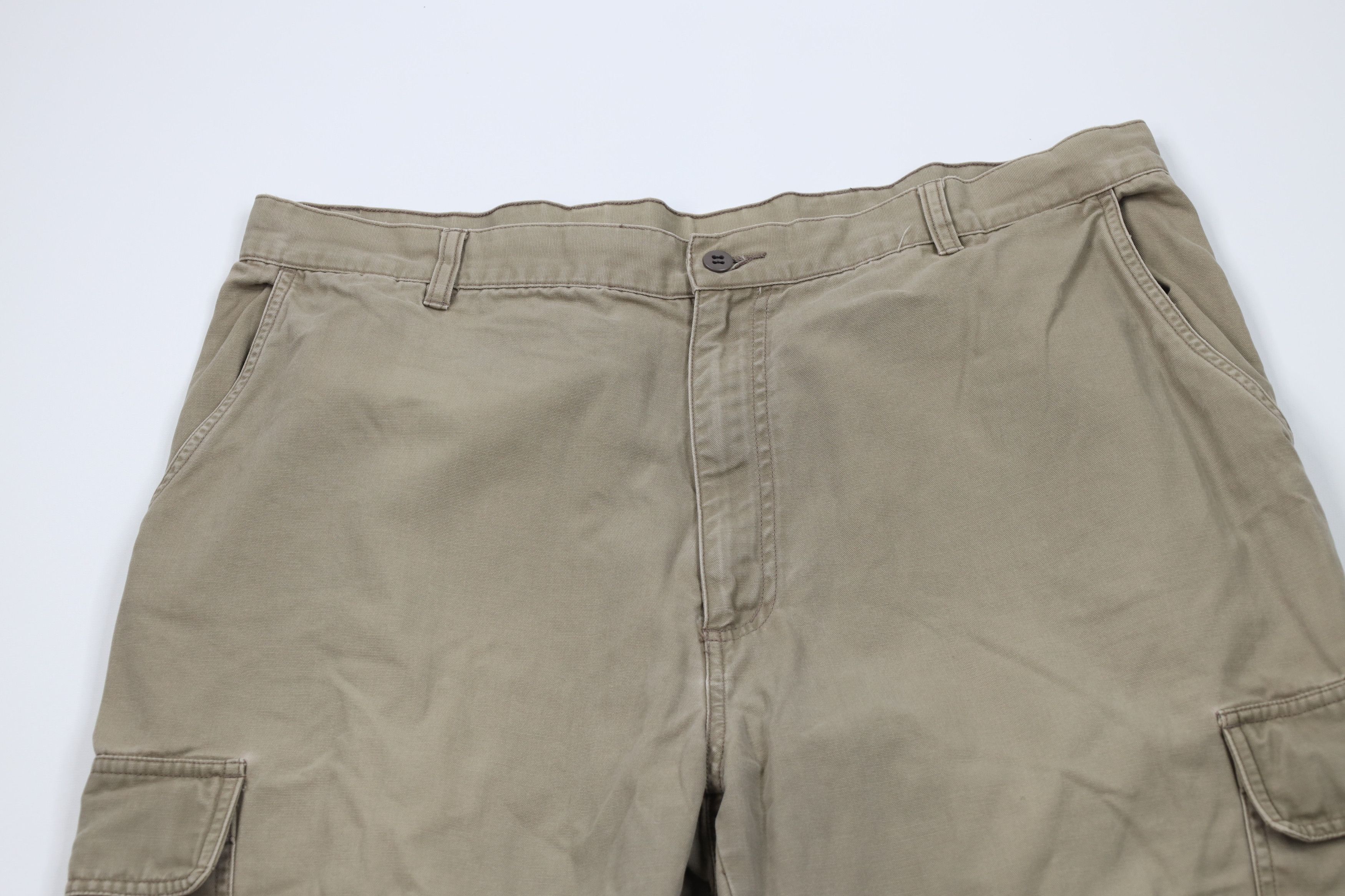 Vintage Vintage 90s Streetwear Baggy Wide Leg Cargo Pants Beige Size US 40 / EU 56 - 2 Thumbnail