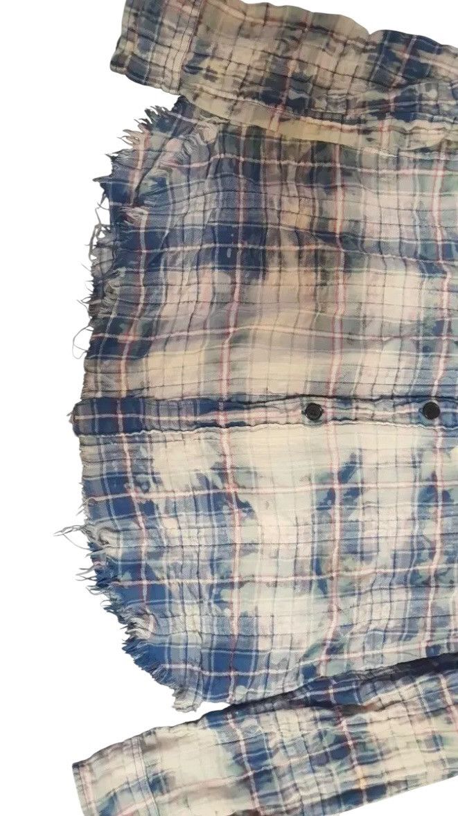 Saint Laurent Paris Saint Laurent SS16 Hedi Slimane Bleached Flannel Shirts Size US M / EU 48-50 / 2 - 3 Thumbnail