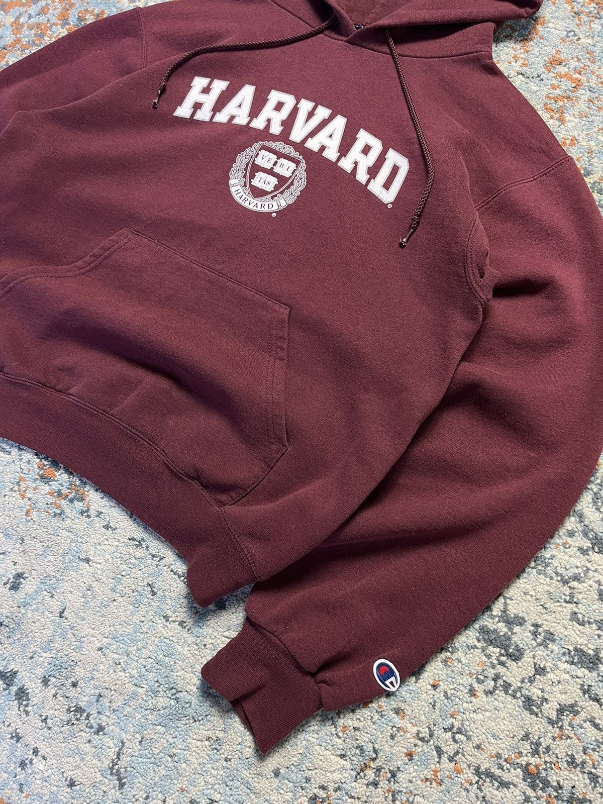 Champion × Vintage Vintage 90s Harvard college spellout champion hoodie Size US S / EU 44-46 / 1 - 3 Thumbnail