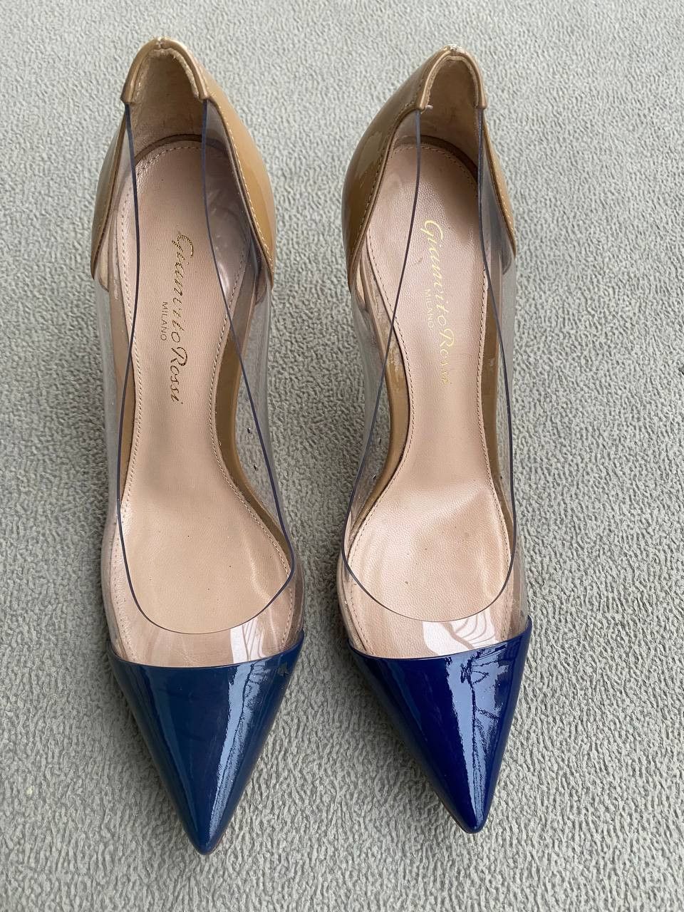 Gianvito Rossi Rossi white and blue Size US 5 / IT 35 - 2 Thumbnail