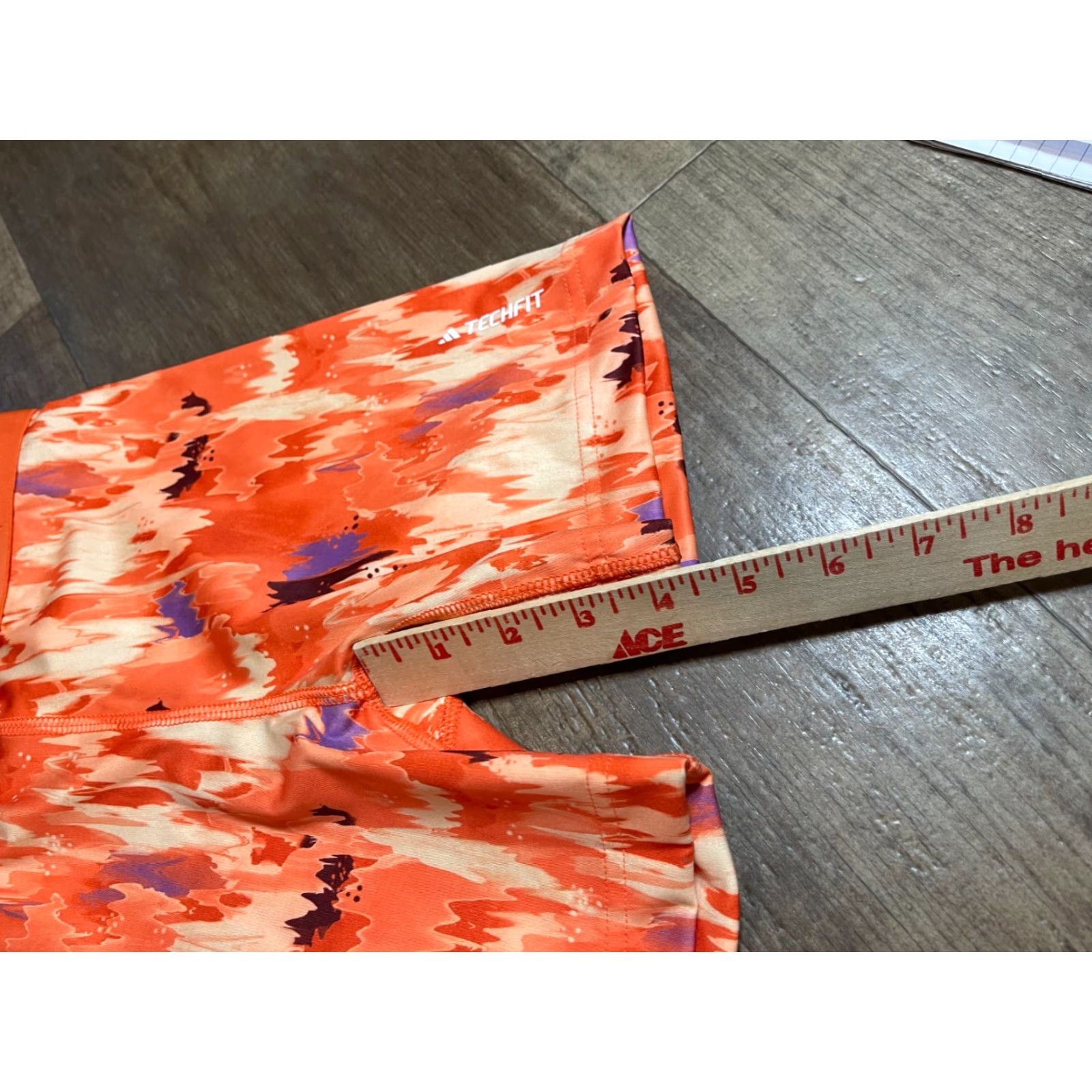 Adidas Adidas Shorts Womens XS Orange Athletic Logo Elastic Waist K 0 Size 26" / US 2 / IT 38 - 2 Thumbnail