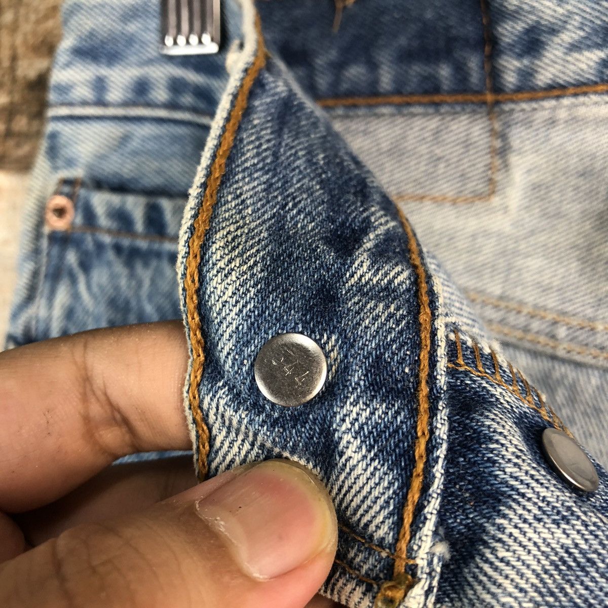 Levi's Levis 501 Blue Denim ripped vintage Pants #A2576 Size 30" / US 8 / IT 44 - 13 Thumbnail