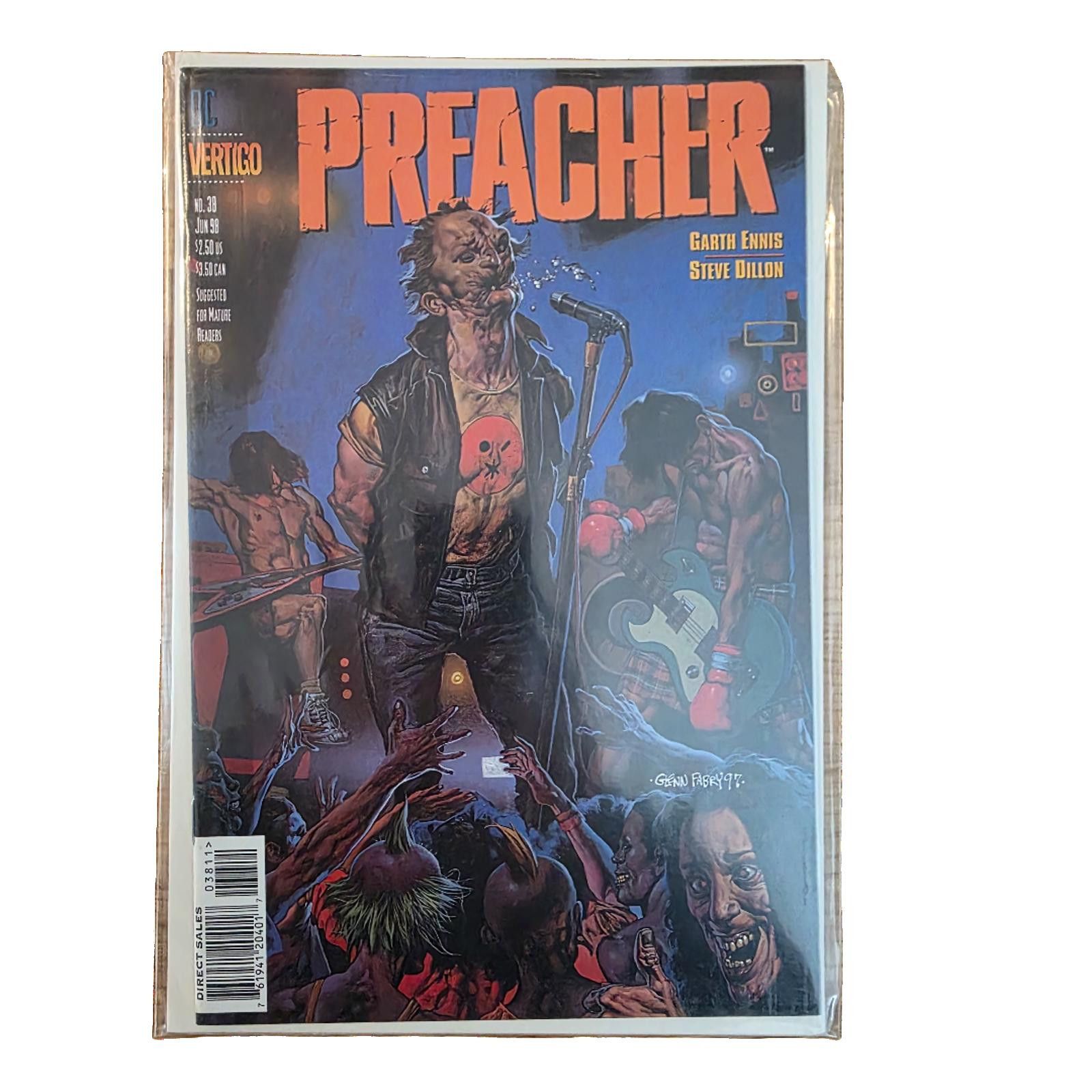 DC Comics Preacher #38 (1998) DC Vertigo NM Size ONE SIZE - 3 Thumbnail