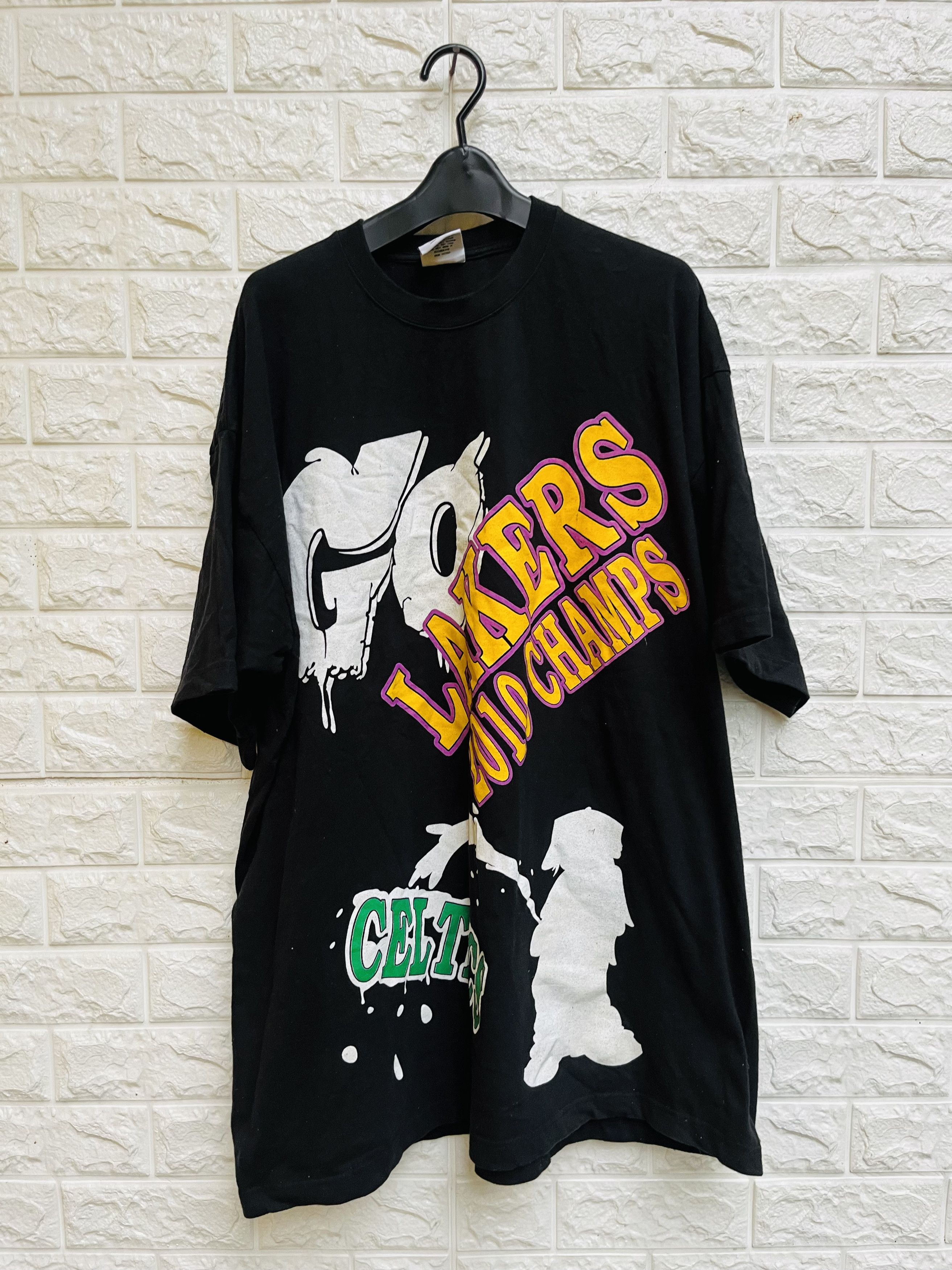 Japanese Brand Vintage Lakers Celtics Hip Hop Designer Fashion Style Size US XXL / EU 58 / 5 - 1 Thumbnail
