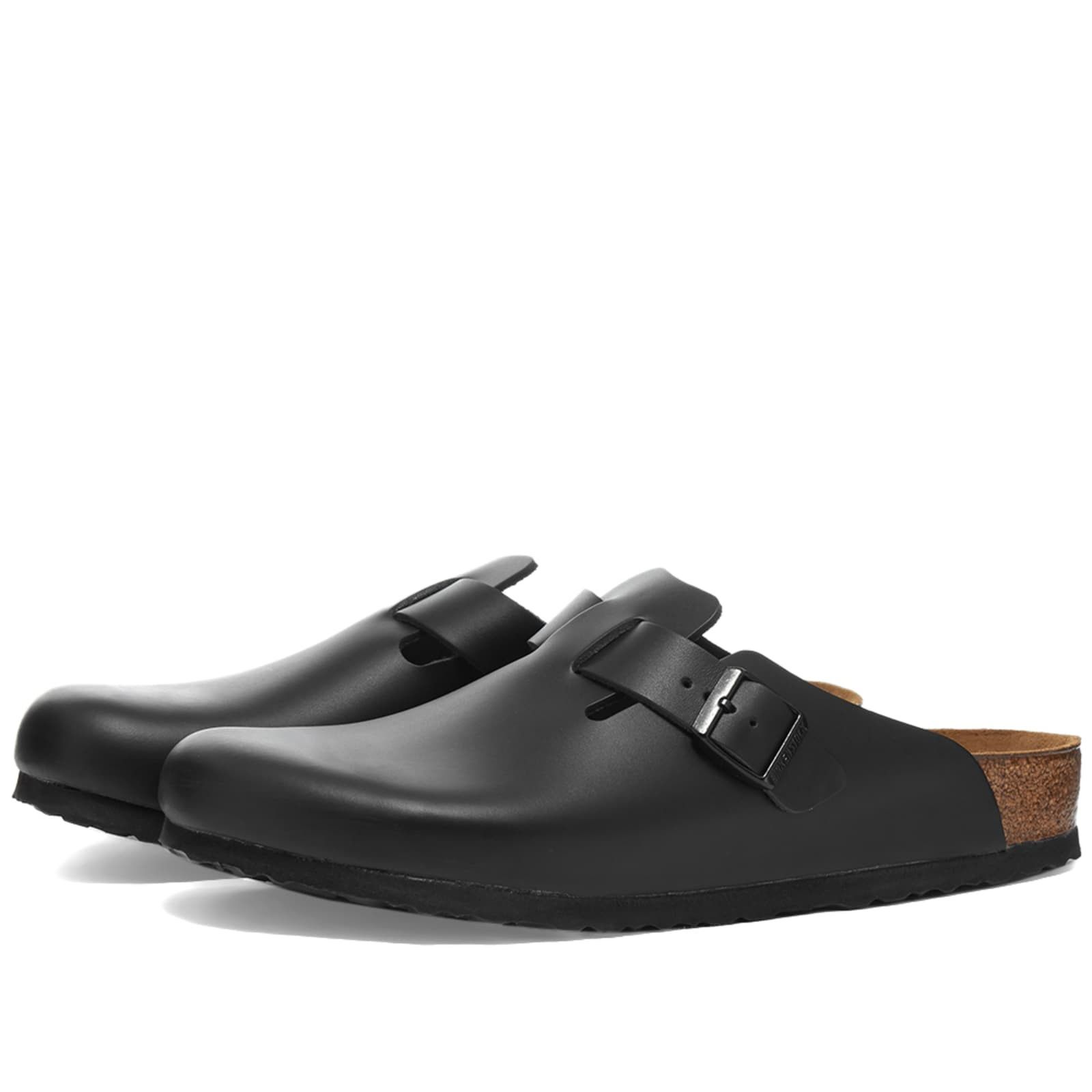 Birkenstock BIRKENSTOCK BOSTON BLACK SMOOTH LEATHER 60191 US 11 EU 44 Size US 11 / EU 44 - 1 Thumbnail