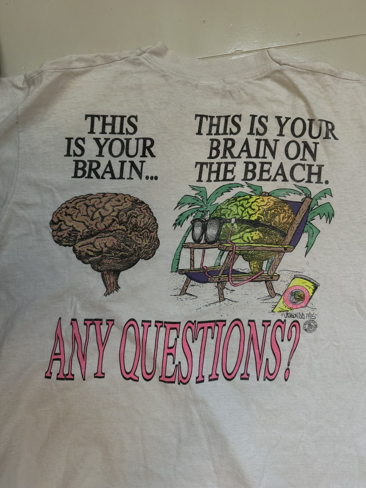 Vintage Vintage Brain Wave T-Shirt Size US L / EU 52-54 / 3 - 5 Thumbnail