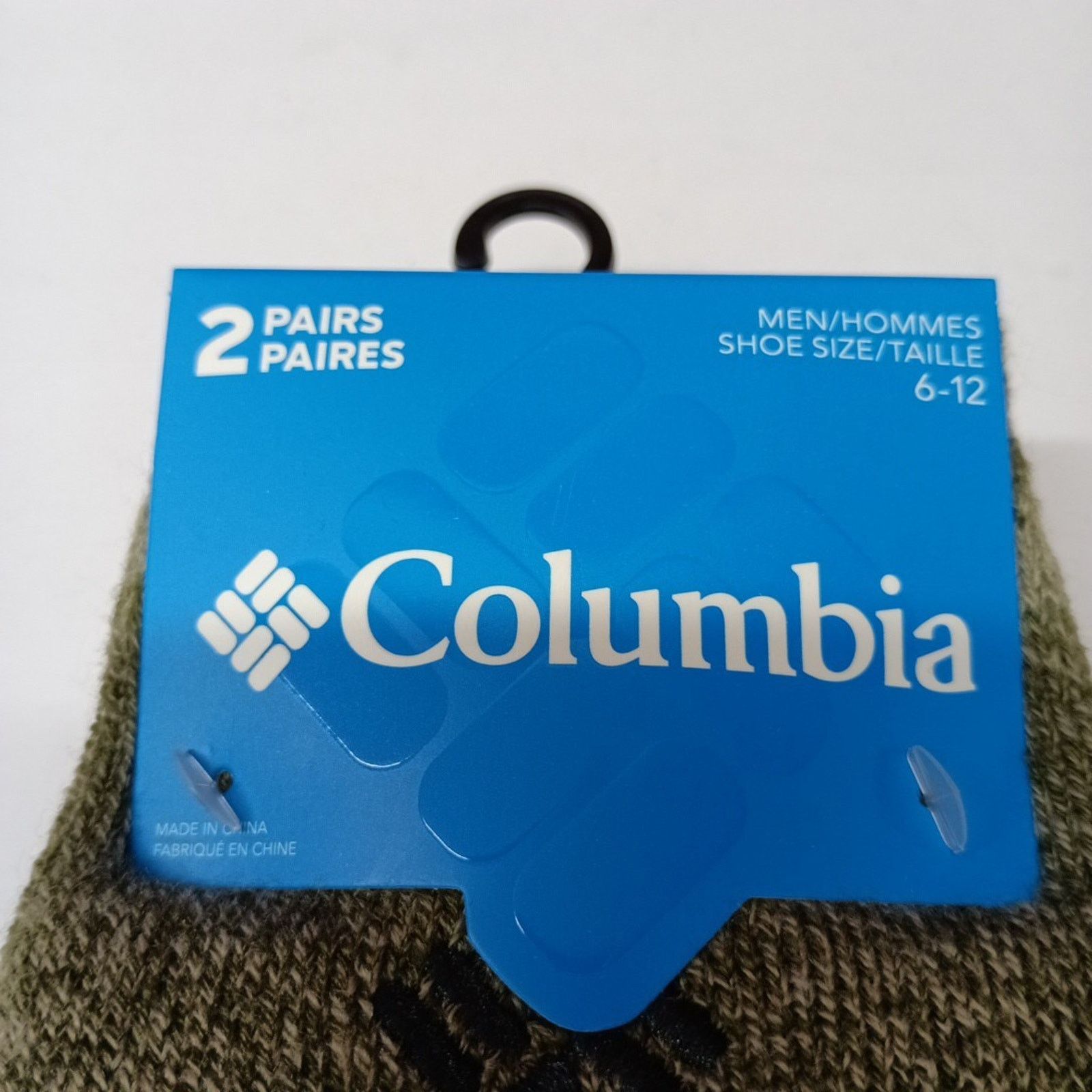 Columbia Columbia 2 Pack Gray Green Fleece Crew Socks Men's Size 6-12 Size ONE SIZE - 2 Thumbnail