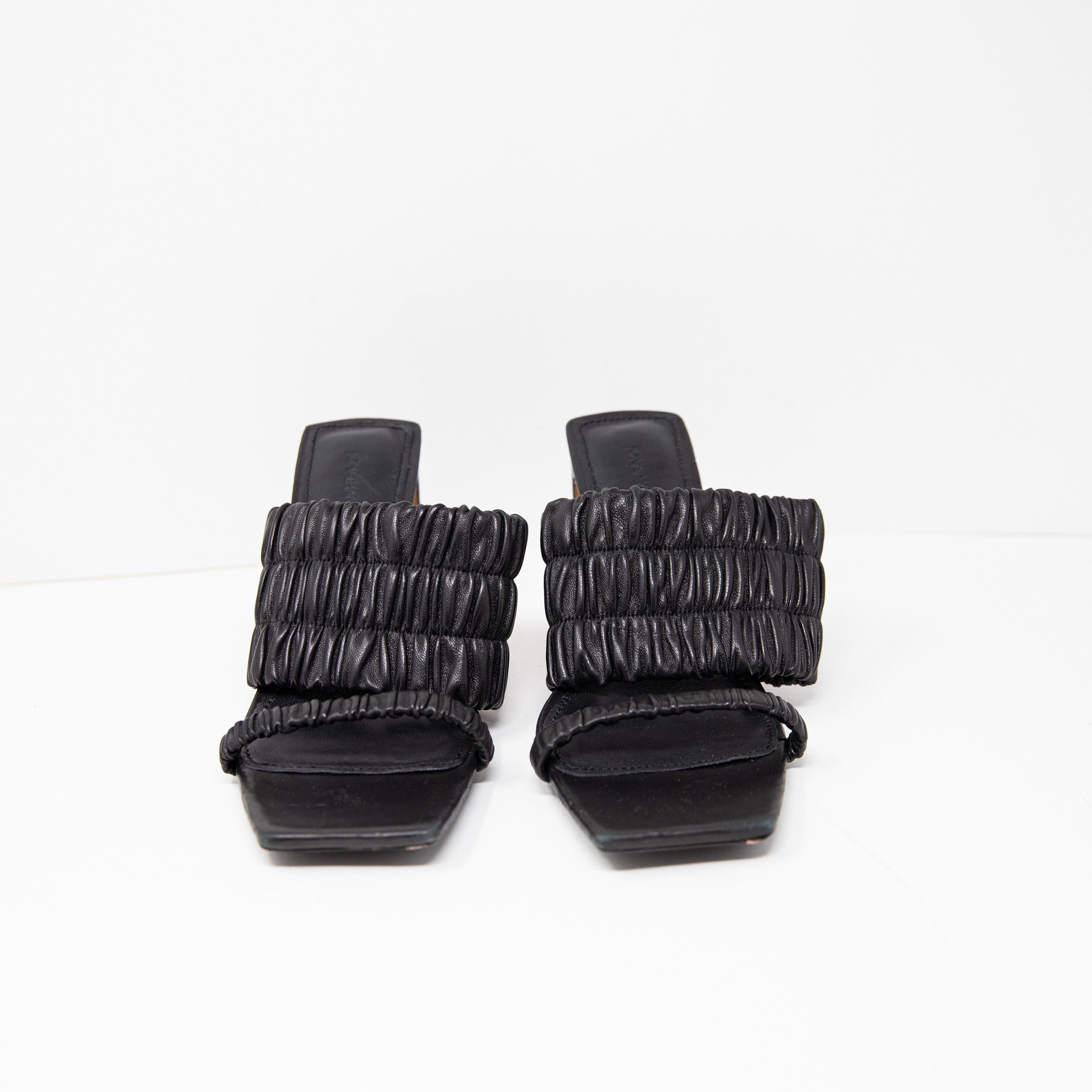 Jonathan Simkhai Jonathan Simkhai Felix Genuine Leather Ruched Size US 9.5 / IT 39.5 - 2 Thumbnail