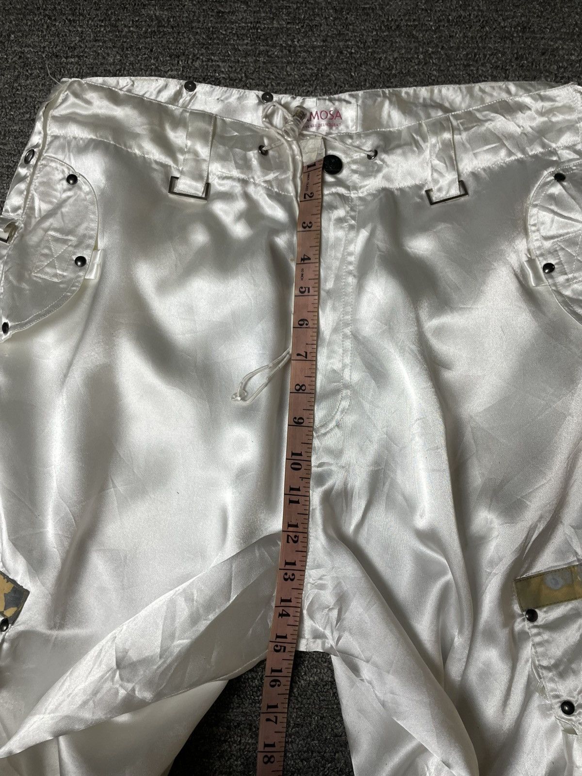 Japanese Brand 🔥 Ermosa by Juvenile Delinquent Satin Cargo Pants 🔥 (142) Size US 34 / EU 50 - 10 Thumbnail