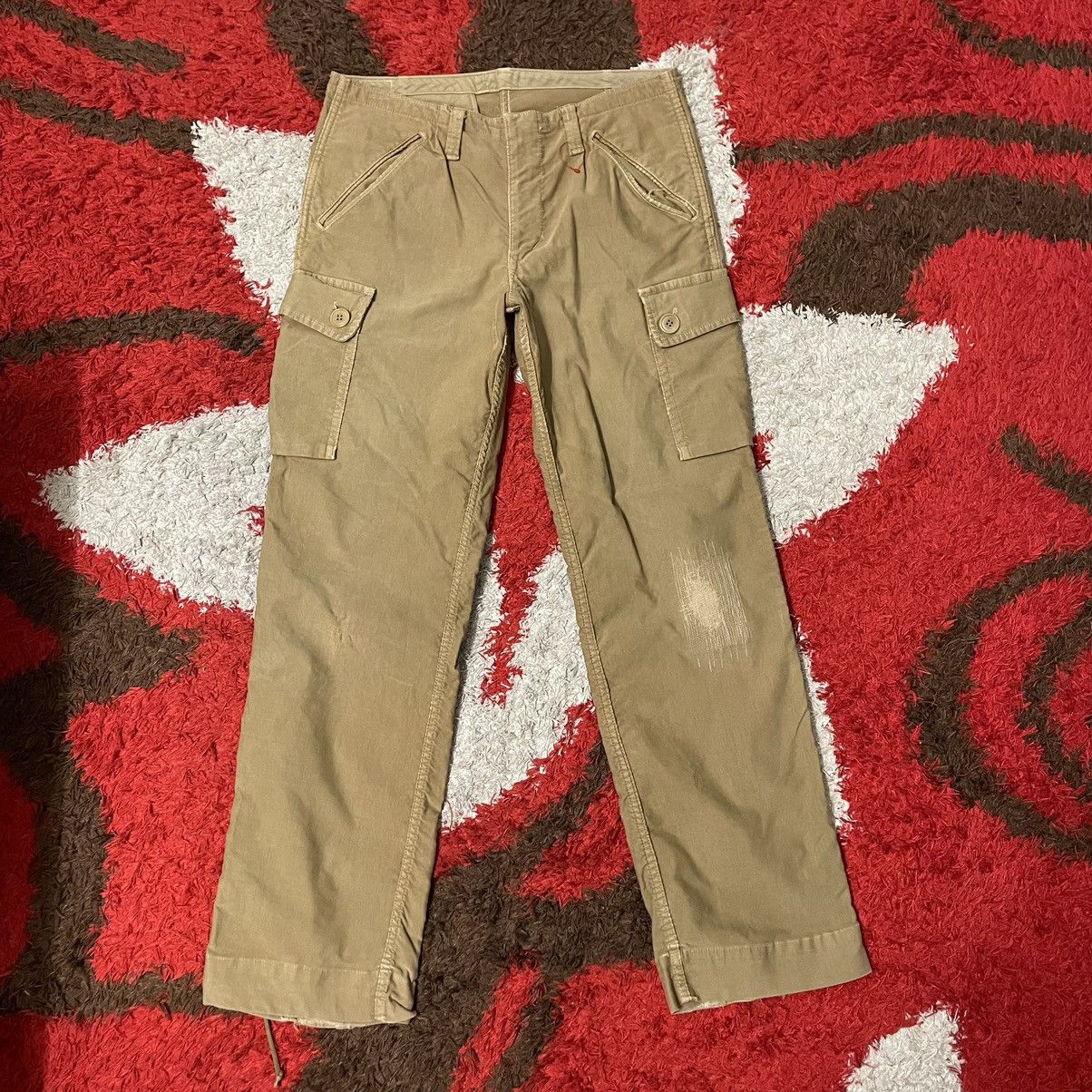 Blue Blue Japan × Designer × Japanese Brand 🔥🇯🇵HR Market Blue Blue Japan Tactical Distress Cargo Pants Size US 32 / EU 48 - 1 Thumbnail
