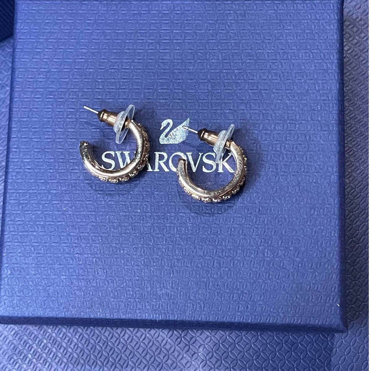 Swarovski Swarovski Further Pierced Earrings White Rose Gold Plated Size ONE SIZE - 4 Thumbnail