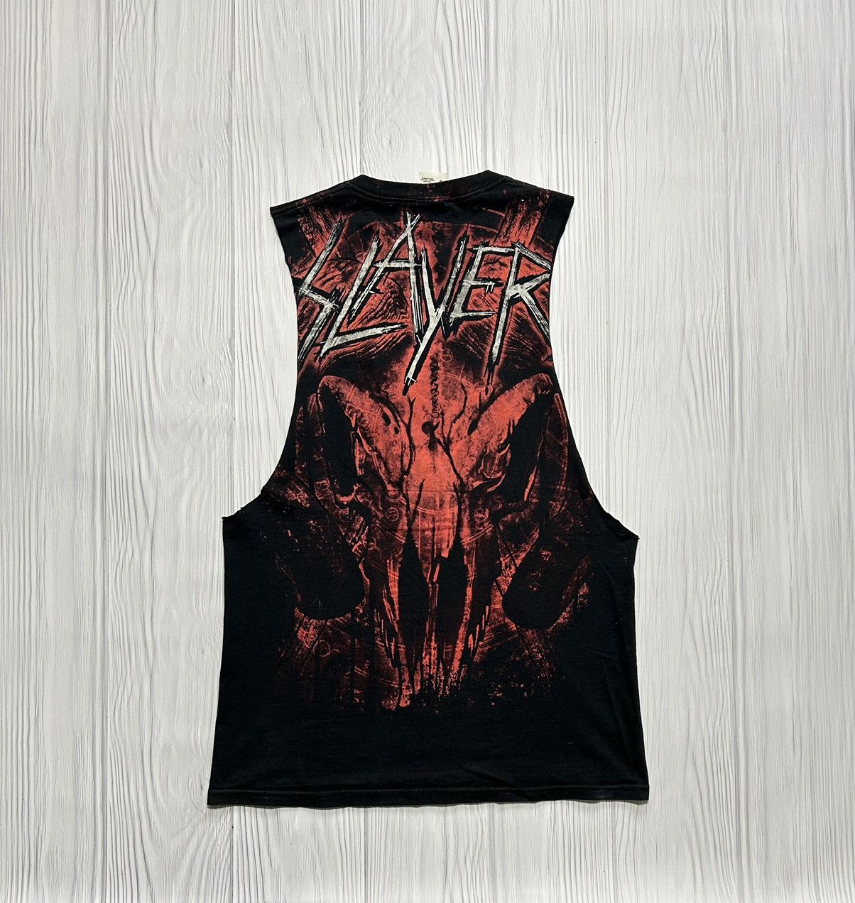 Band Tees Vintage Slayer Allprinted Thrashed Heavy Metal Tank Top Tee Size US M / EU 48-50 / 2 - 1 Thumbnail