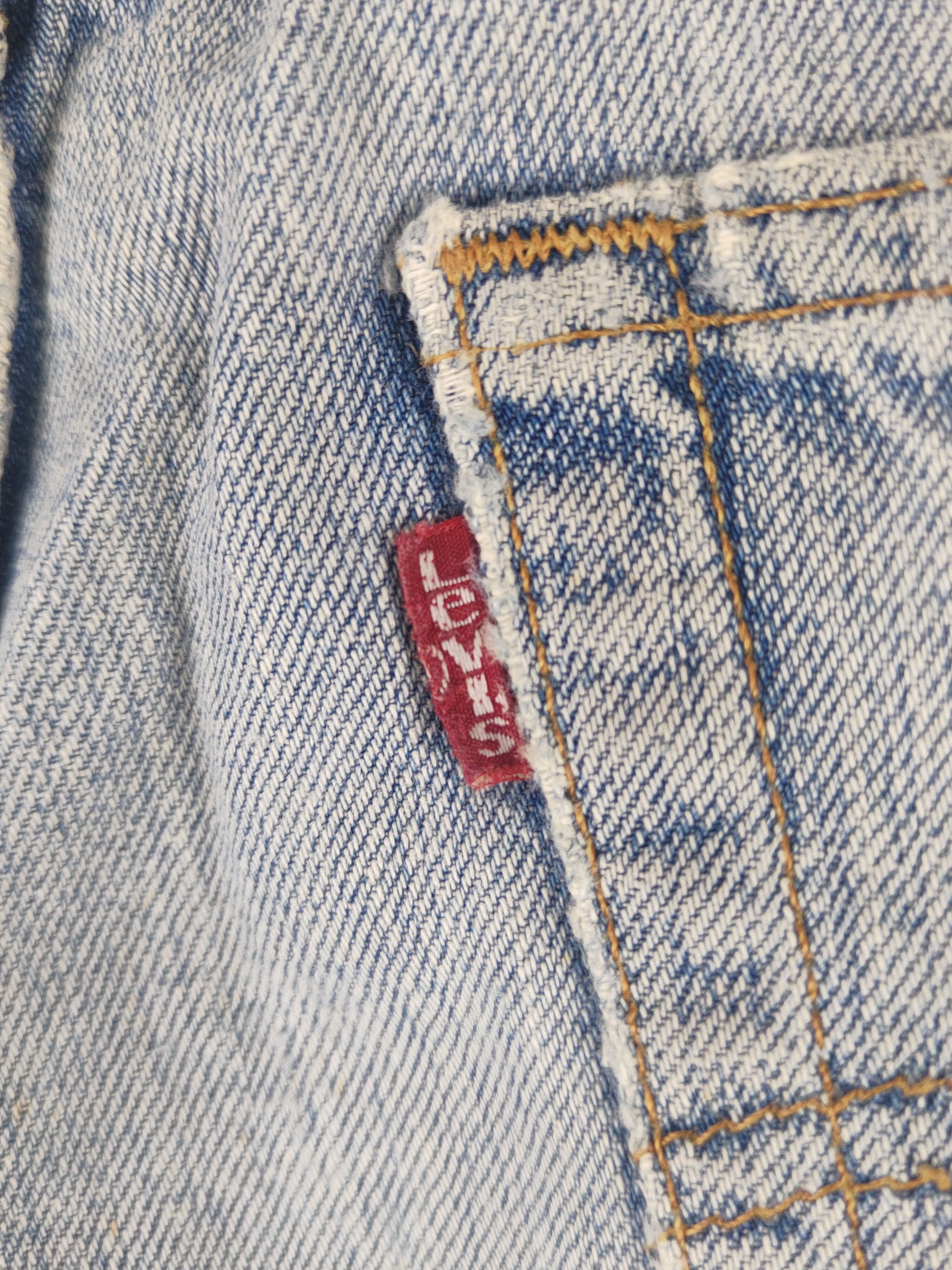 Levi's 501 Levi's Blue Distressed Ripped Jeans #S2855 Size US 31 - 10 Thumbnail