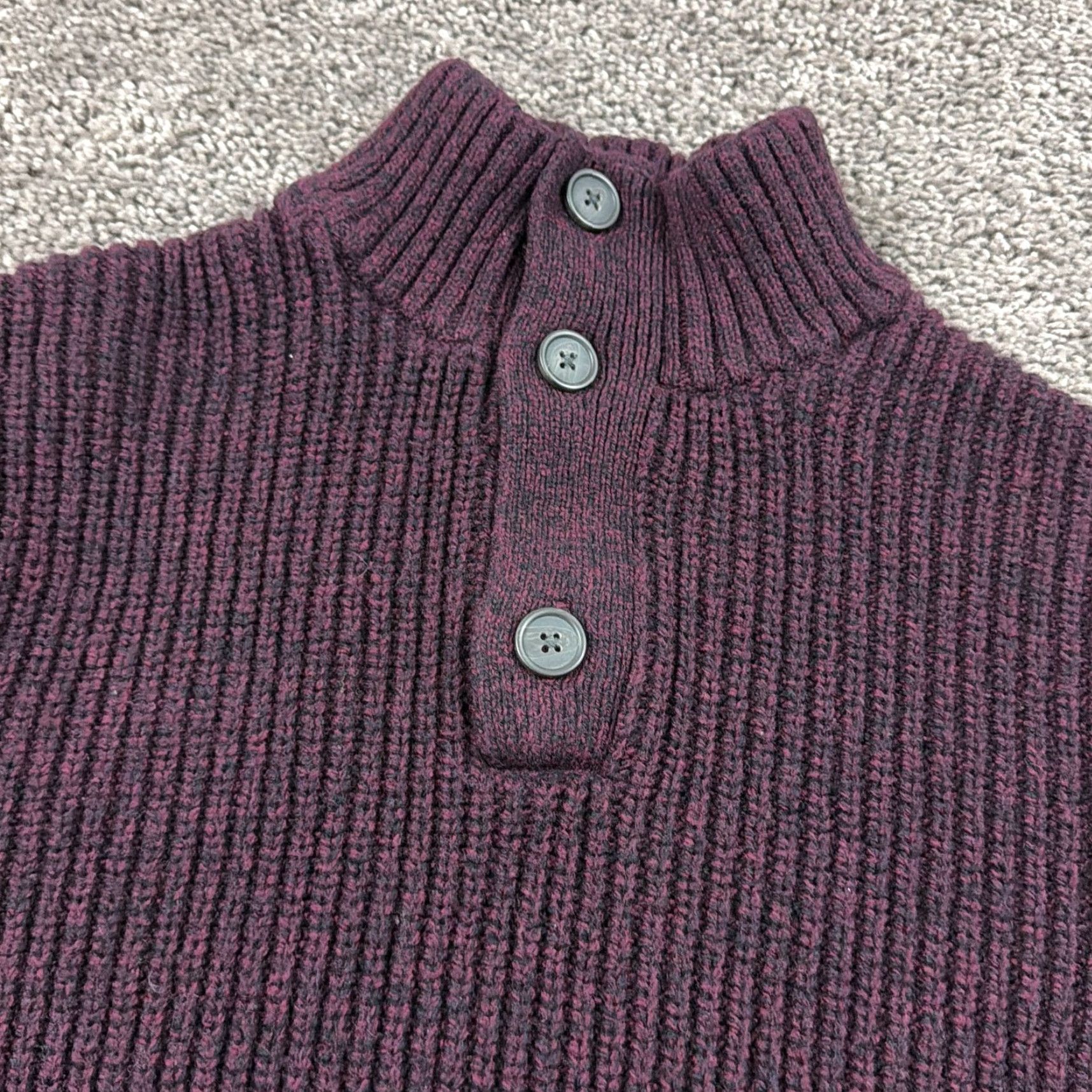 Banana Republic Banana Republic Mens XL Purple Wool Blend Knit Pullover Sweater Casual Classic Size US XL / EU 56 / 4 - 2 Thumbnail