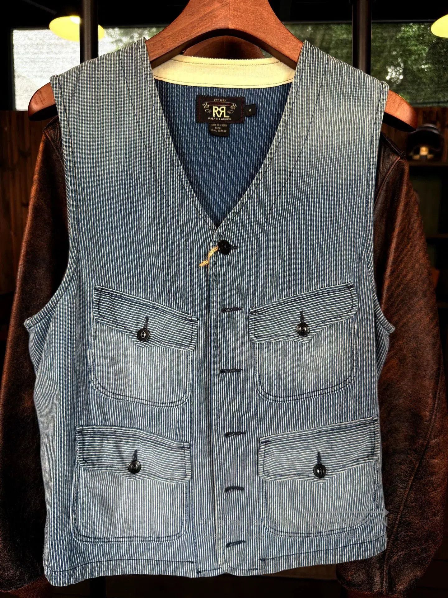 RRL Ralph Lauren RRL Striped Vest. Size US M / EU 48-50 / 2 - 1 Thumbnail