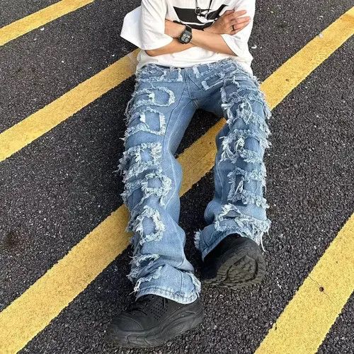 Japanese Brand × Vintage Straight Jeans Trousers Size US 36 / EU 52 - 3 Thumbnail